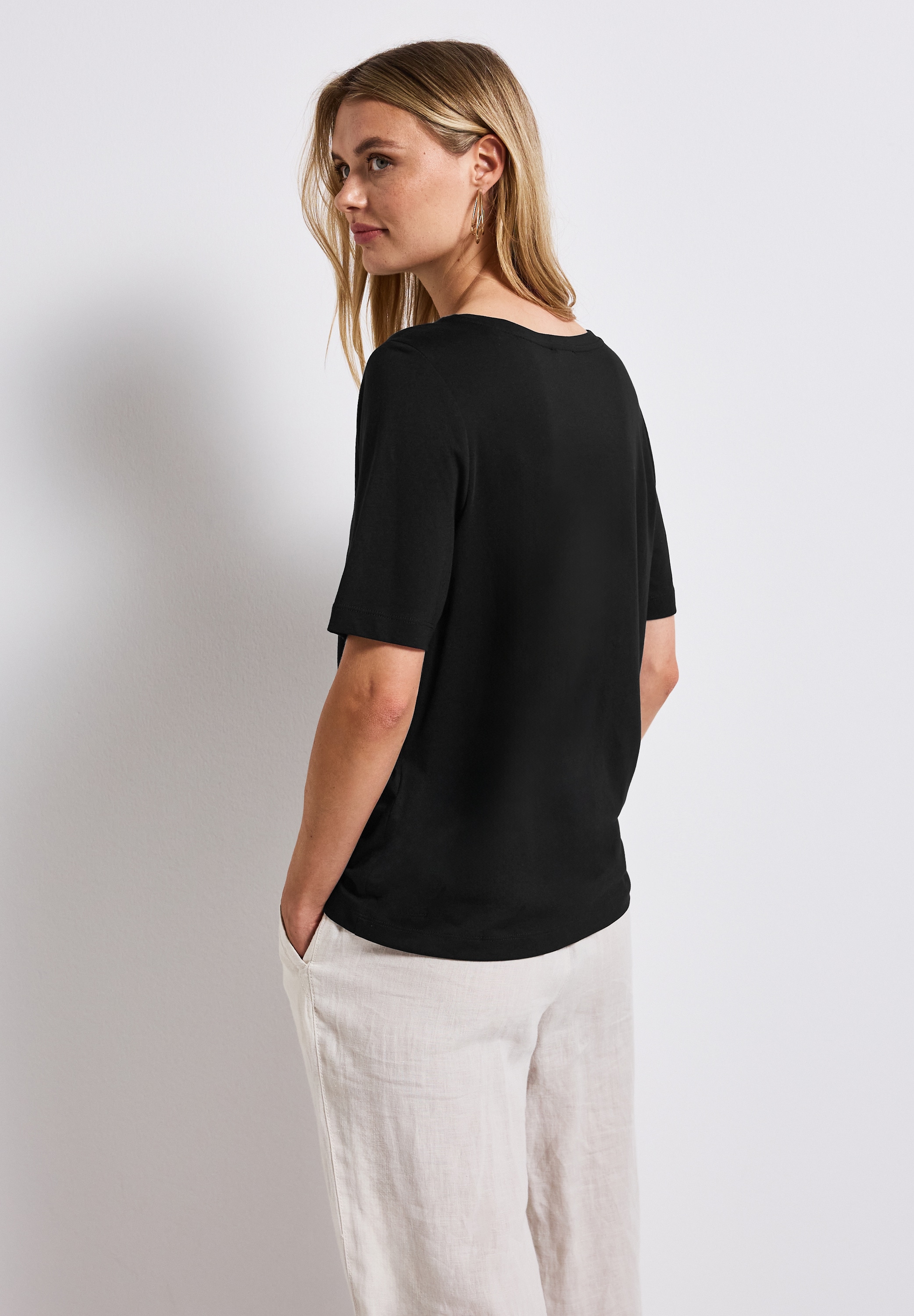 STREET ONE Print-Shirt, im soften Baumwoll-Mix