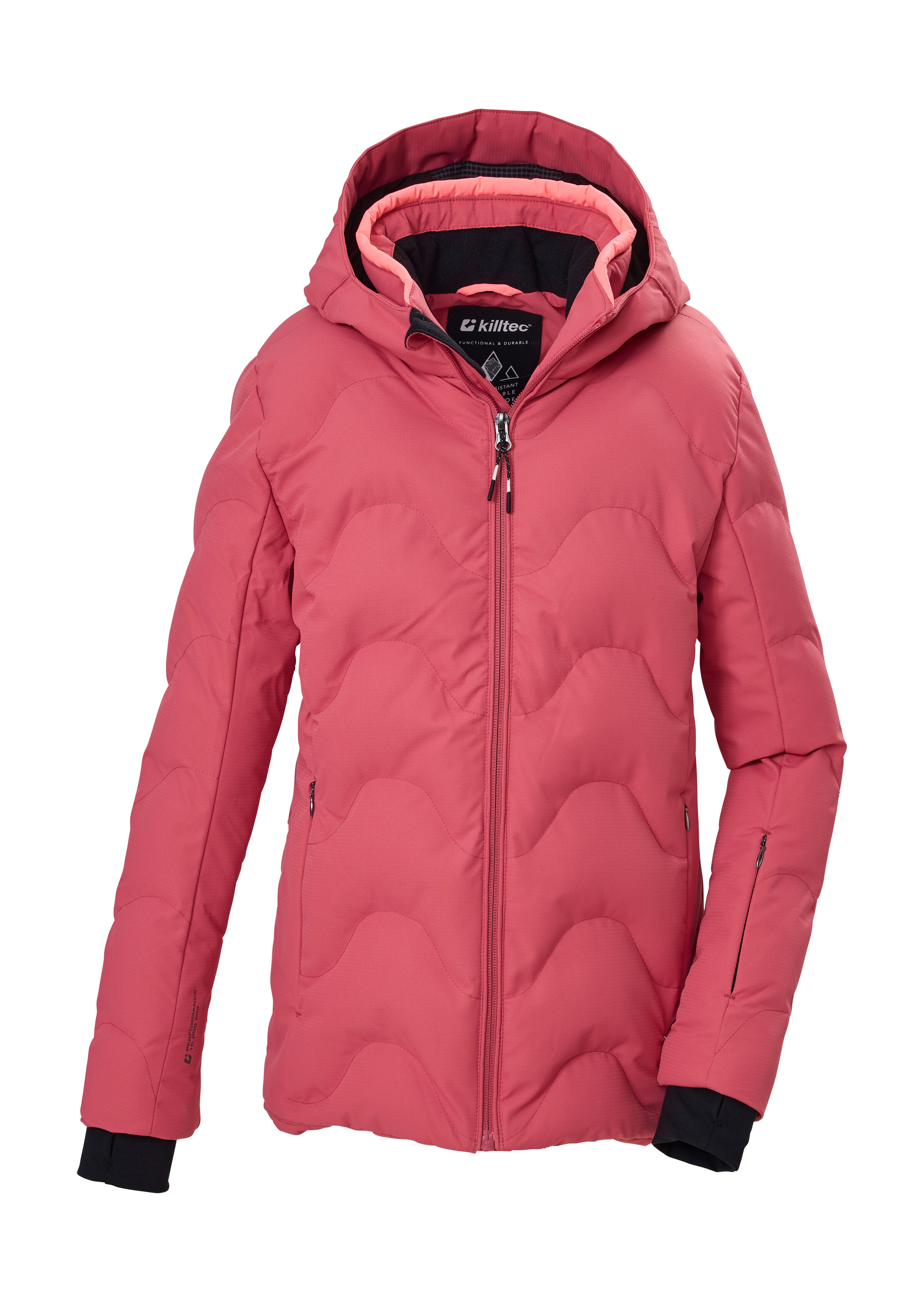 Killtec 1100000002199 "KSW 194 GRLS SKI JCKT" Winddichte, wasserabweisende Kinder-Ski-Steppjacke