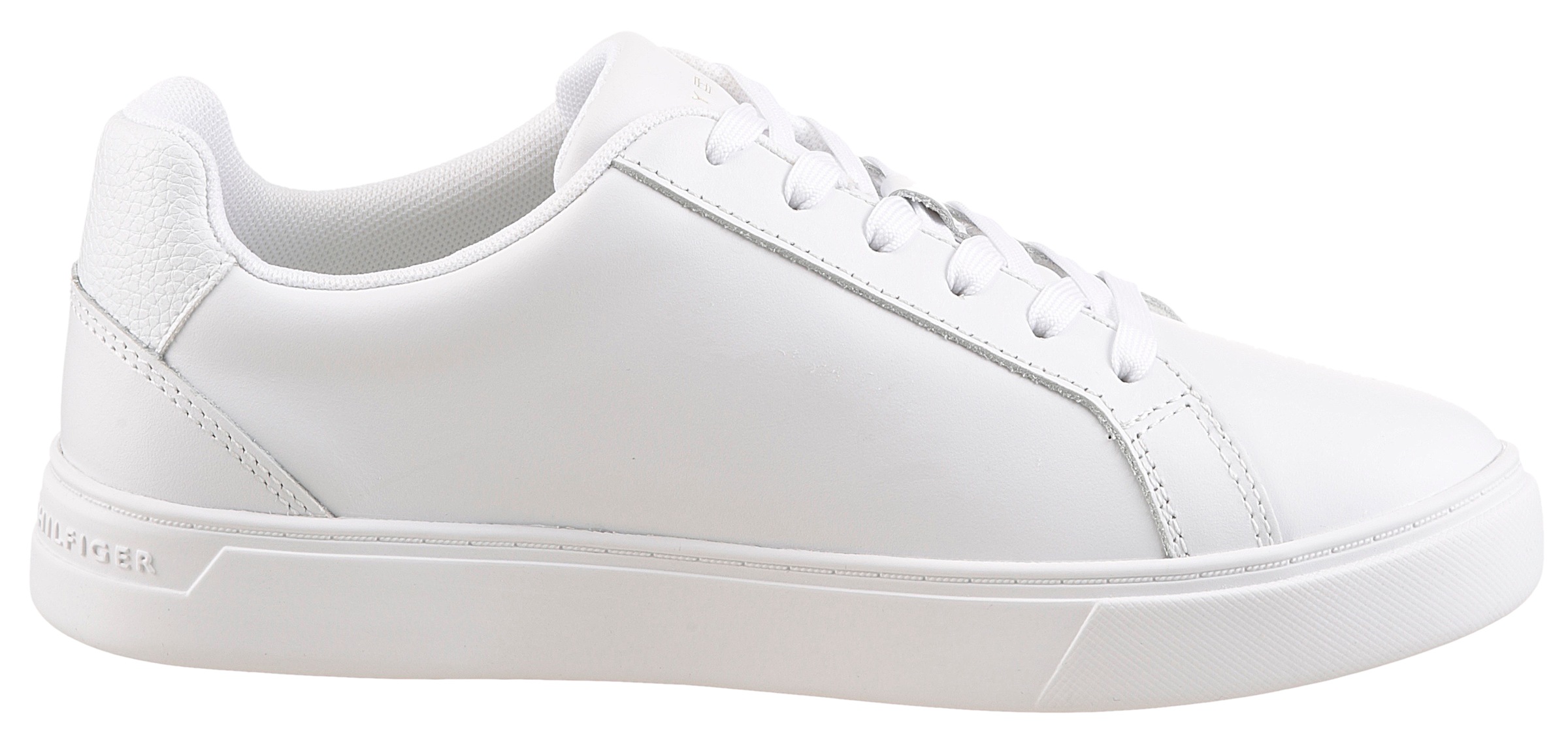 Tommy Hilfiger Sneaker »FLAG COURT SNEAKER«, Schnürschuh, Halbschuh, Freizeitschuh mit TH-Logo