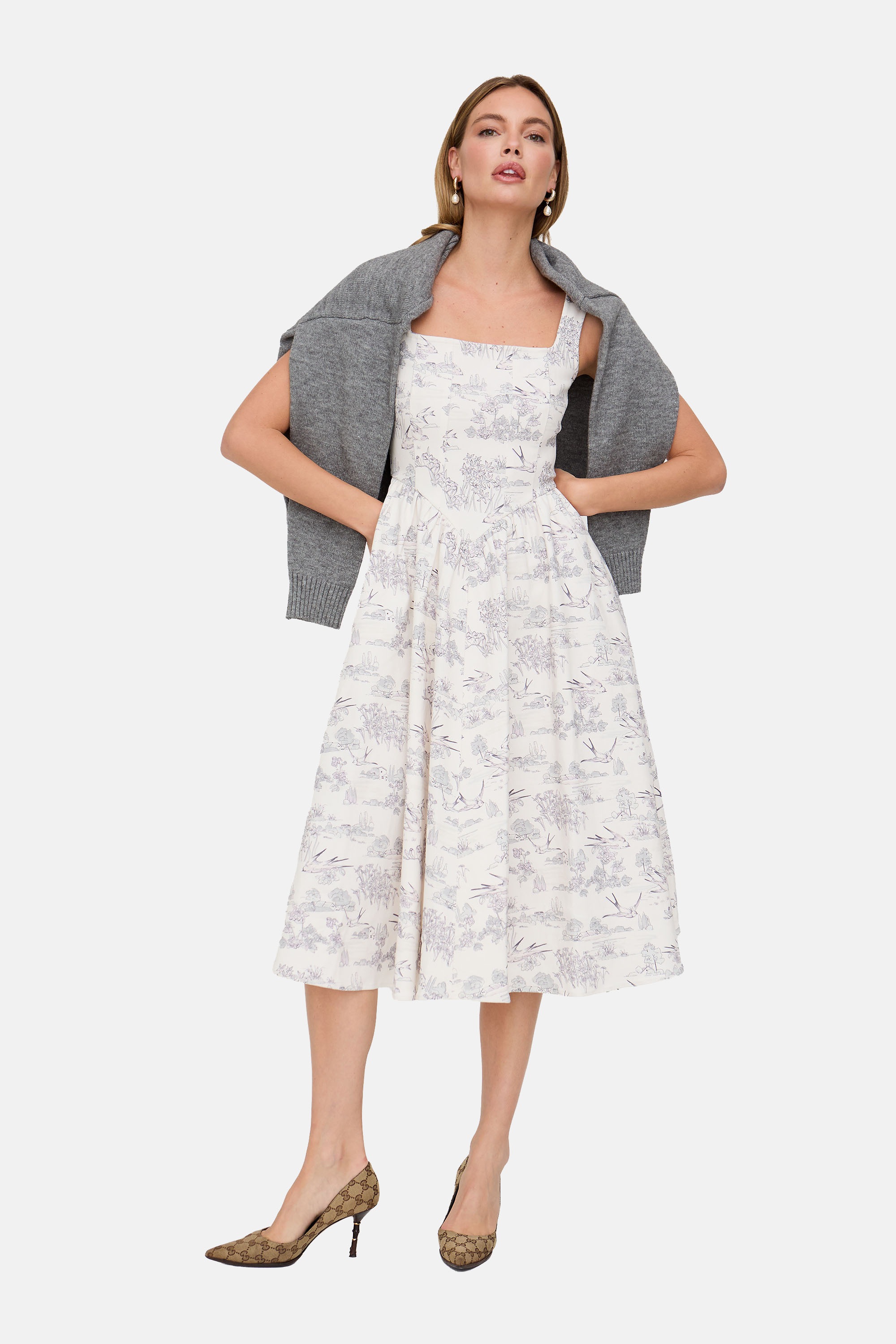 Lily and Lionel Midikleid "Hayley Corset Inspired Midi Dress Damen" günstig online kaufen