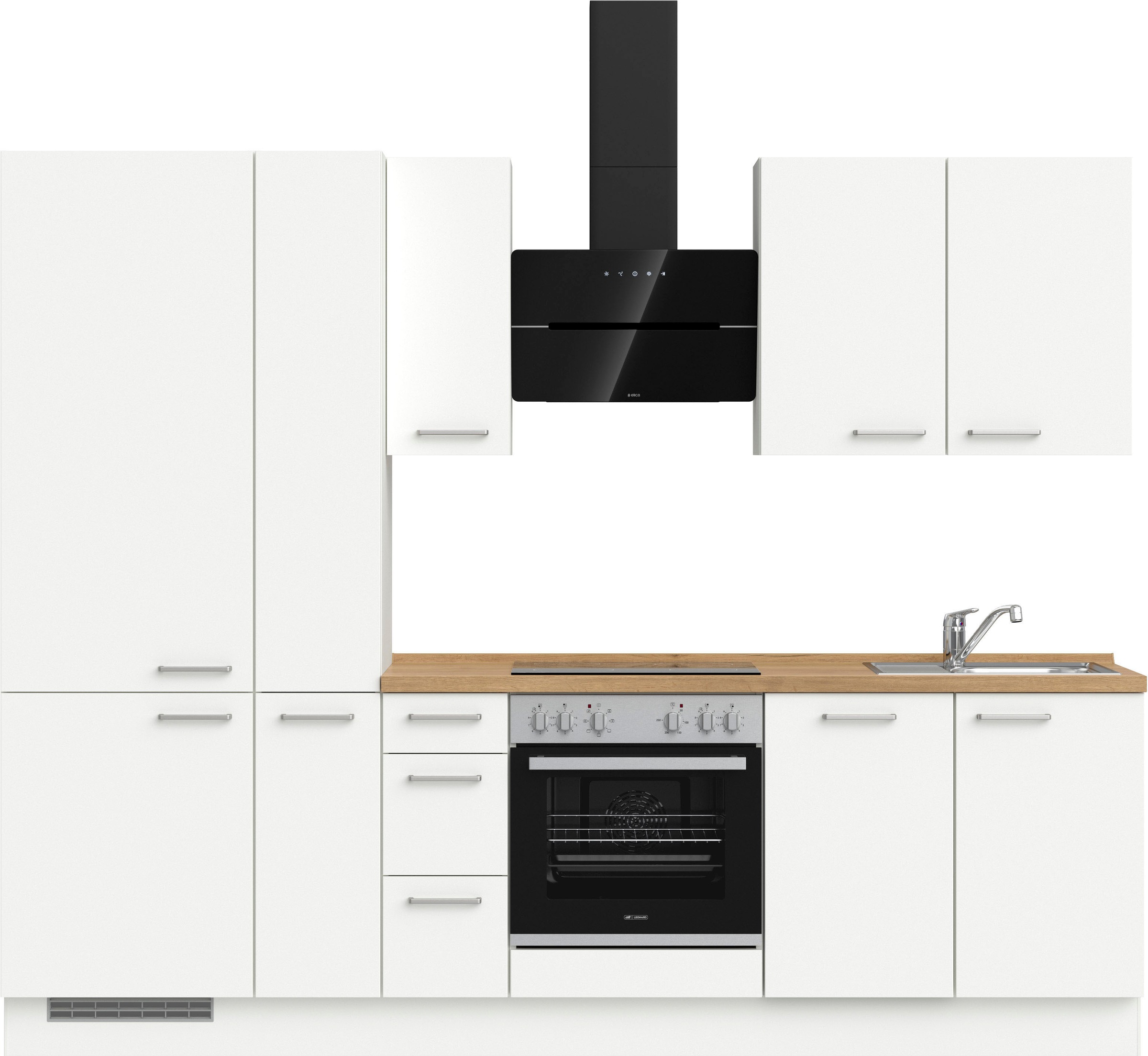 nobilia 1100000002199 ""Touch II", NEU: individuell anpassbar mit gratis Profi-Beratung" vormontiert, Breite 270 cm, Ausrichtung wählbar, wahlw. mit E-Geräten