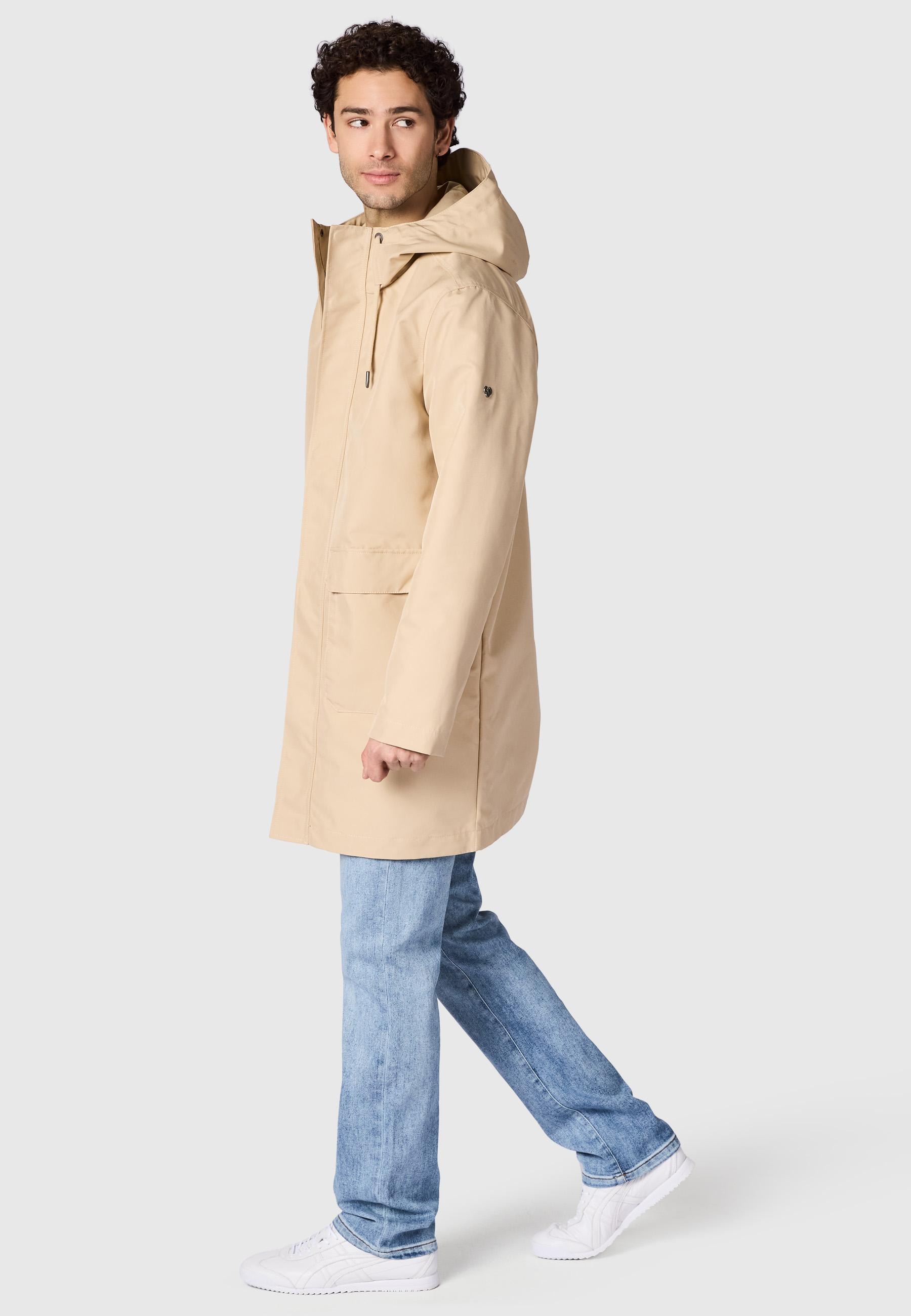 Ragwear Funktionsmantel »Mr Them Long Light YOUMODO« Funktioneller Übergangsmantel mit Kapuze
