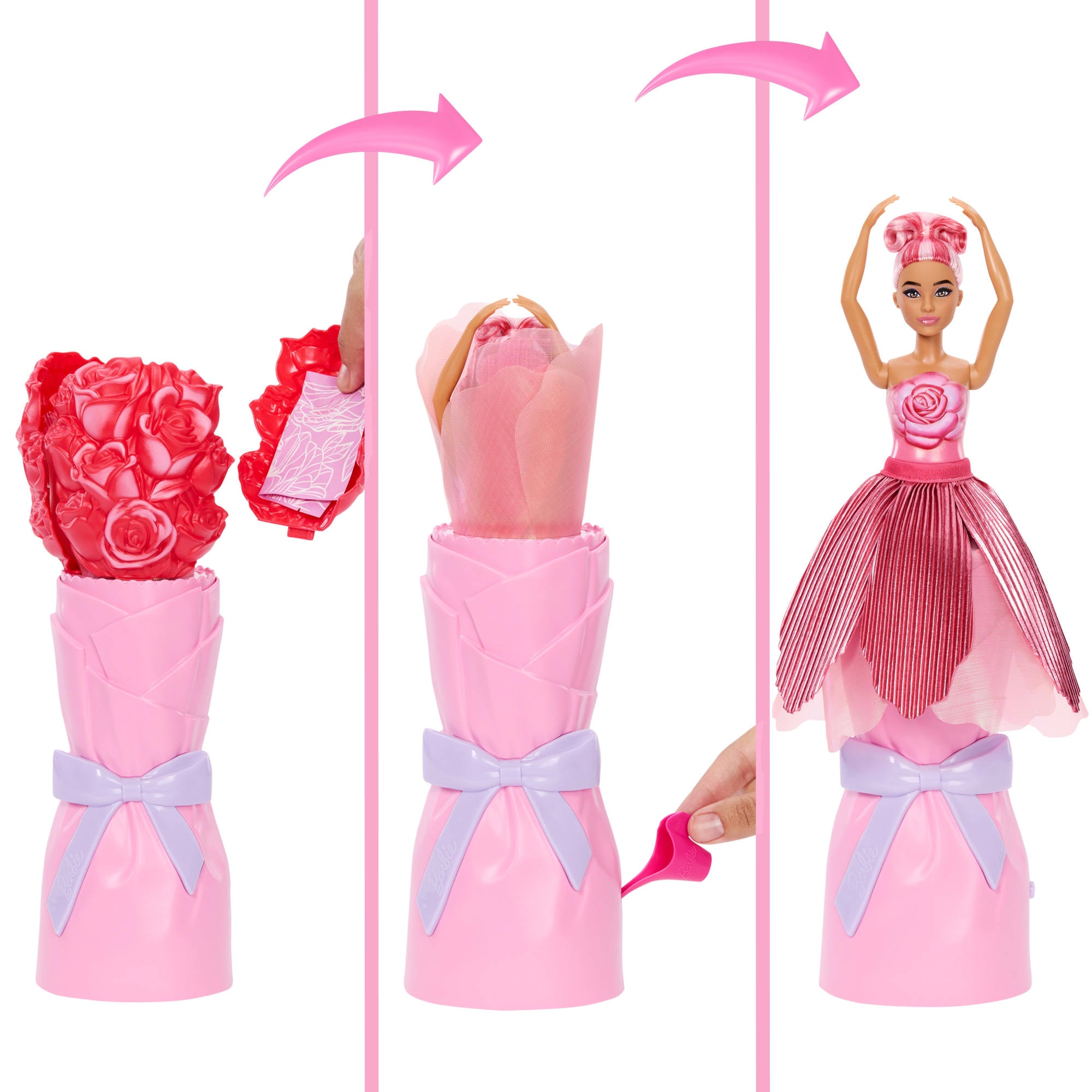 Barbie Anziehpuppe »Flower Surprise Puppe - rote Rose« mit Duft