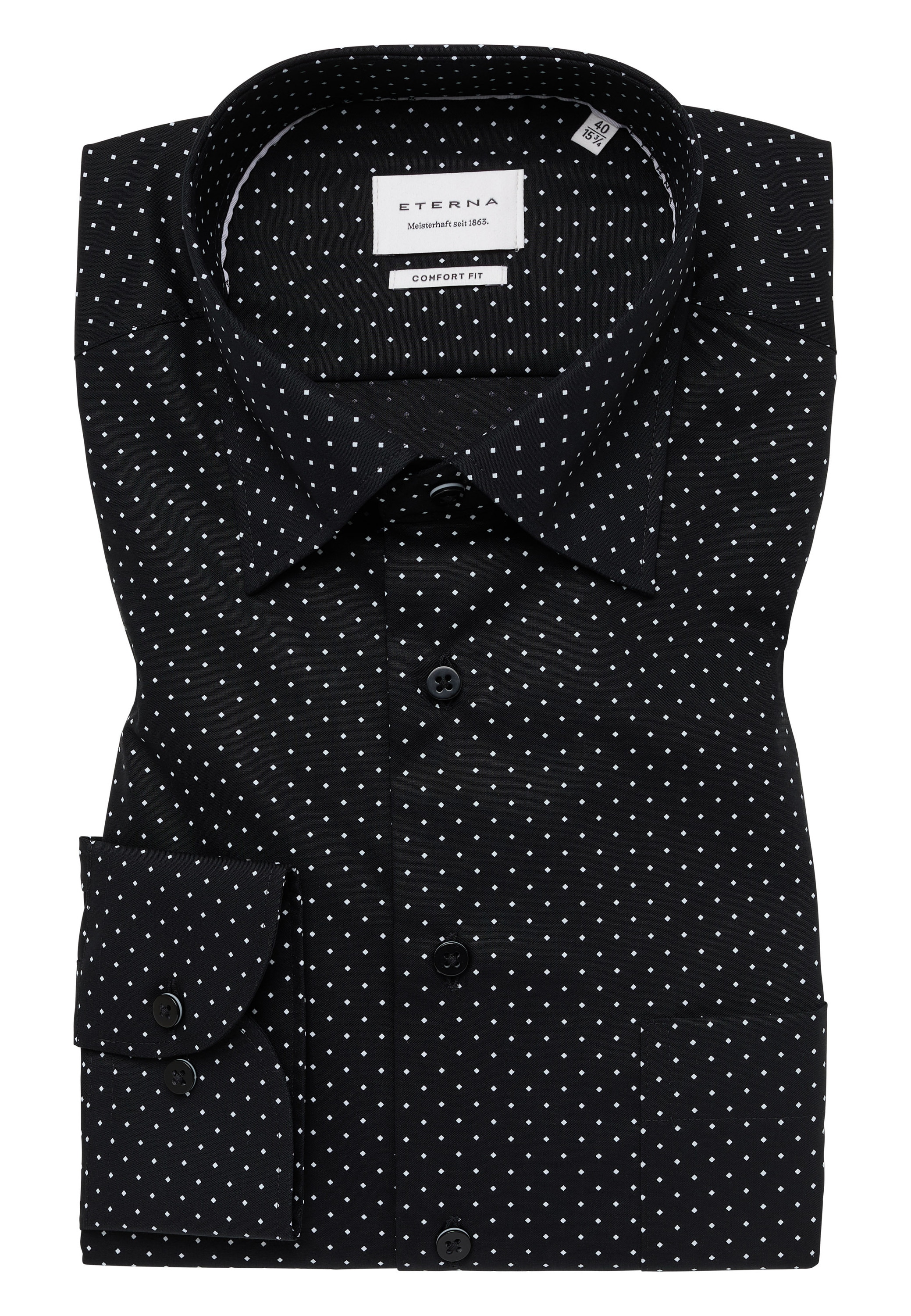 Eterna Langarmhemd »COMFORT FIT« NON IRON (bügelfrei)