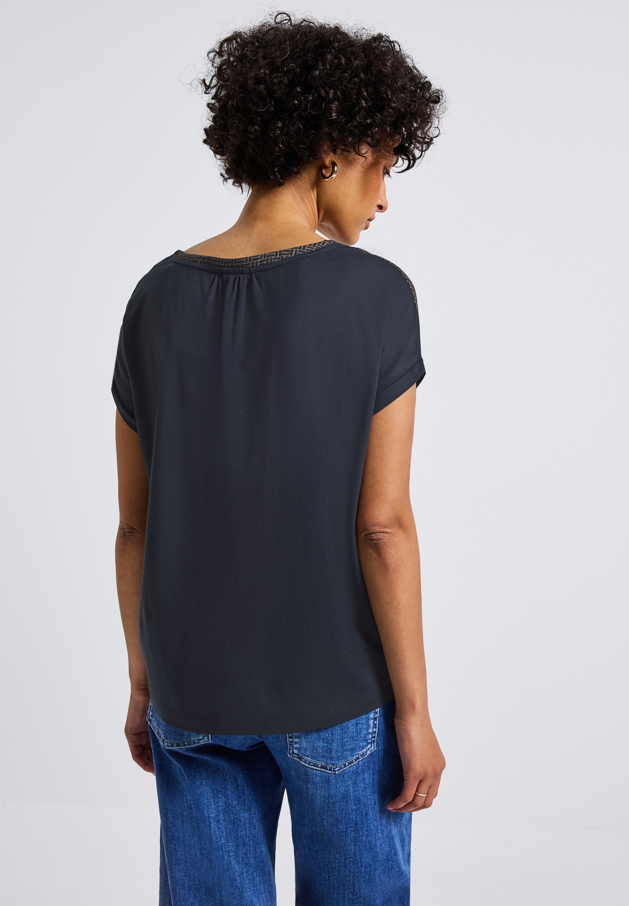 STREET ONE T-Shirt, mit V-Ausschnitt