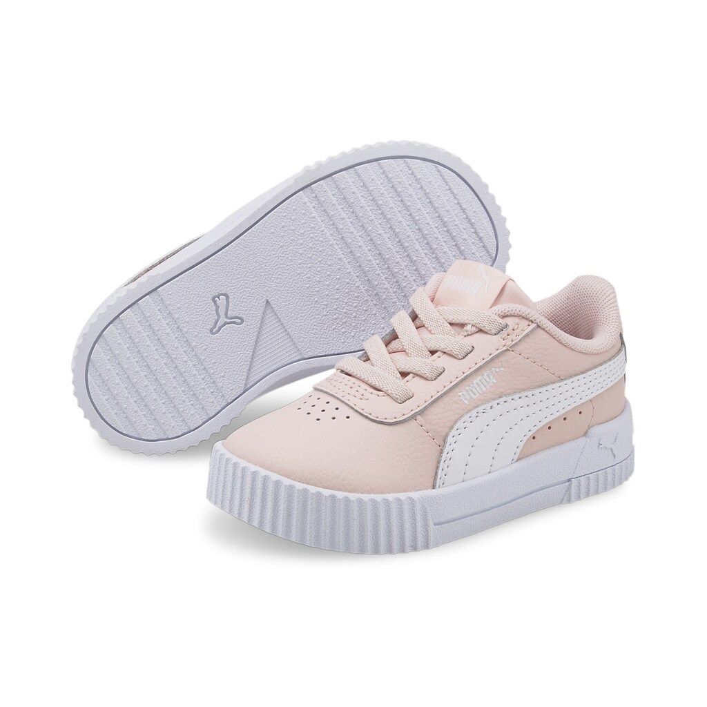 Schuhe Mädchenschuhe PUMA Sneaker »Carina Baby Sneaker Regular« rosa-weiß