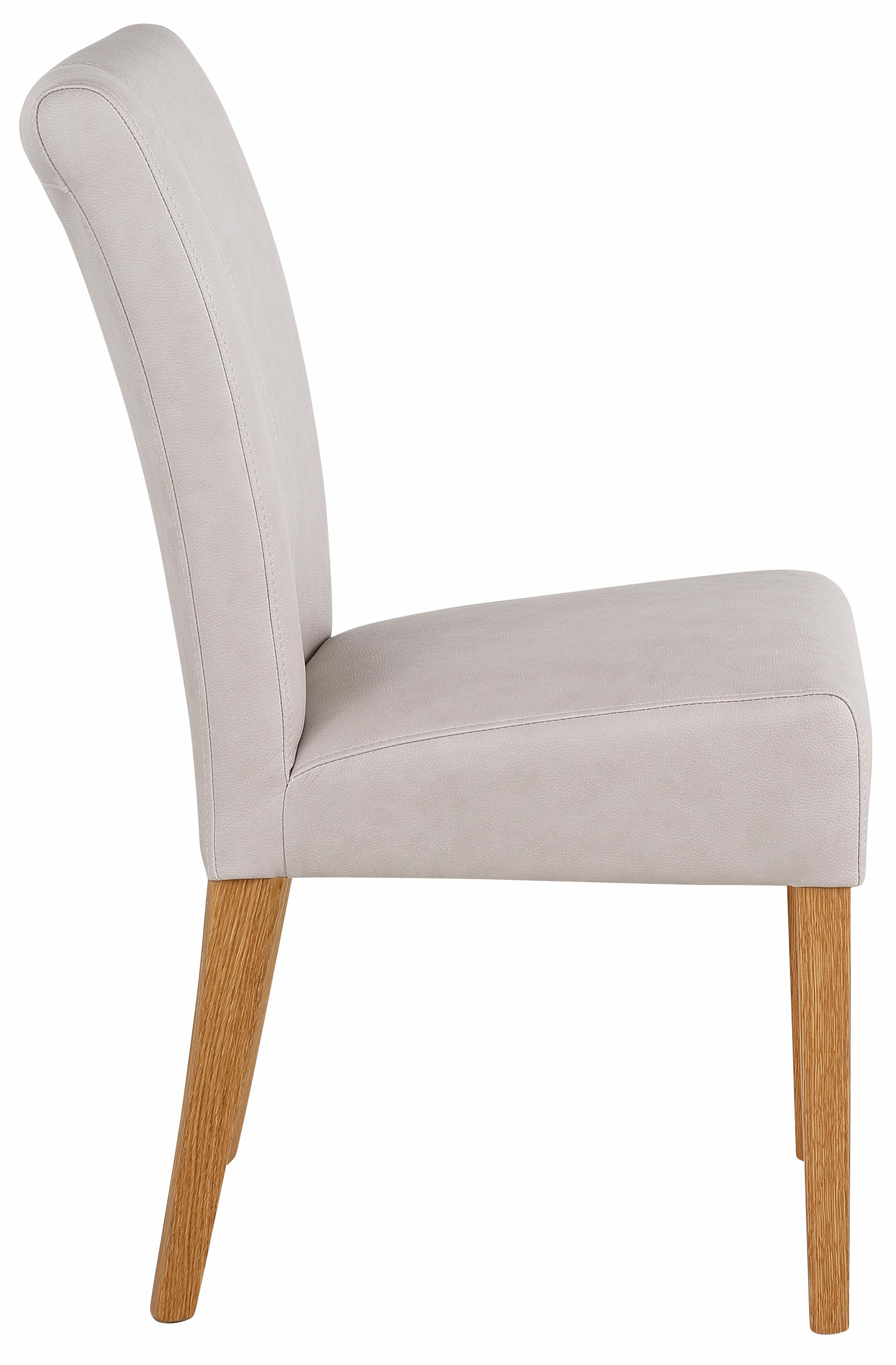 Home affaire Esszimmerstuhl »Queen Polsterstuhl BESTSELLER«, (Set), 2 St., Kunstleder, verschiedene Bezüge, Gestell Massivholz