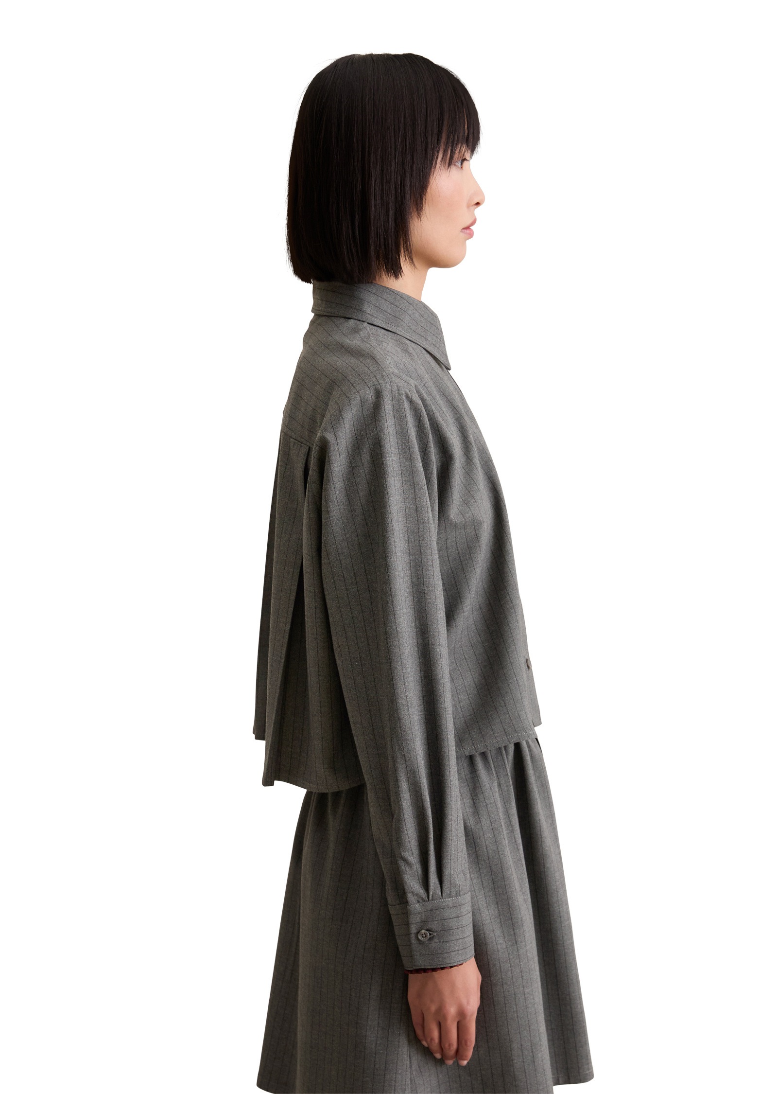 Marc OPolo DENIM Langarmbluse "aus Viskose-Mix mit recyceltem Polyester" günstig online kaufen