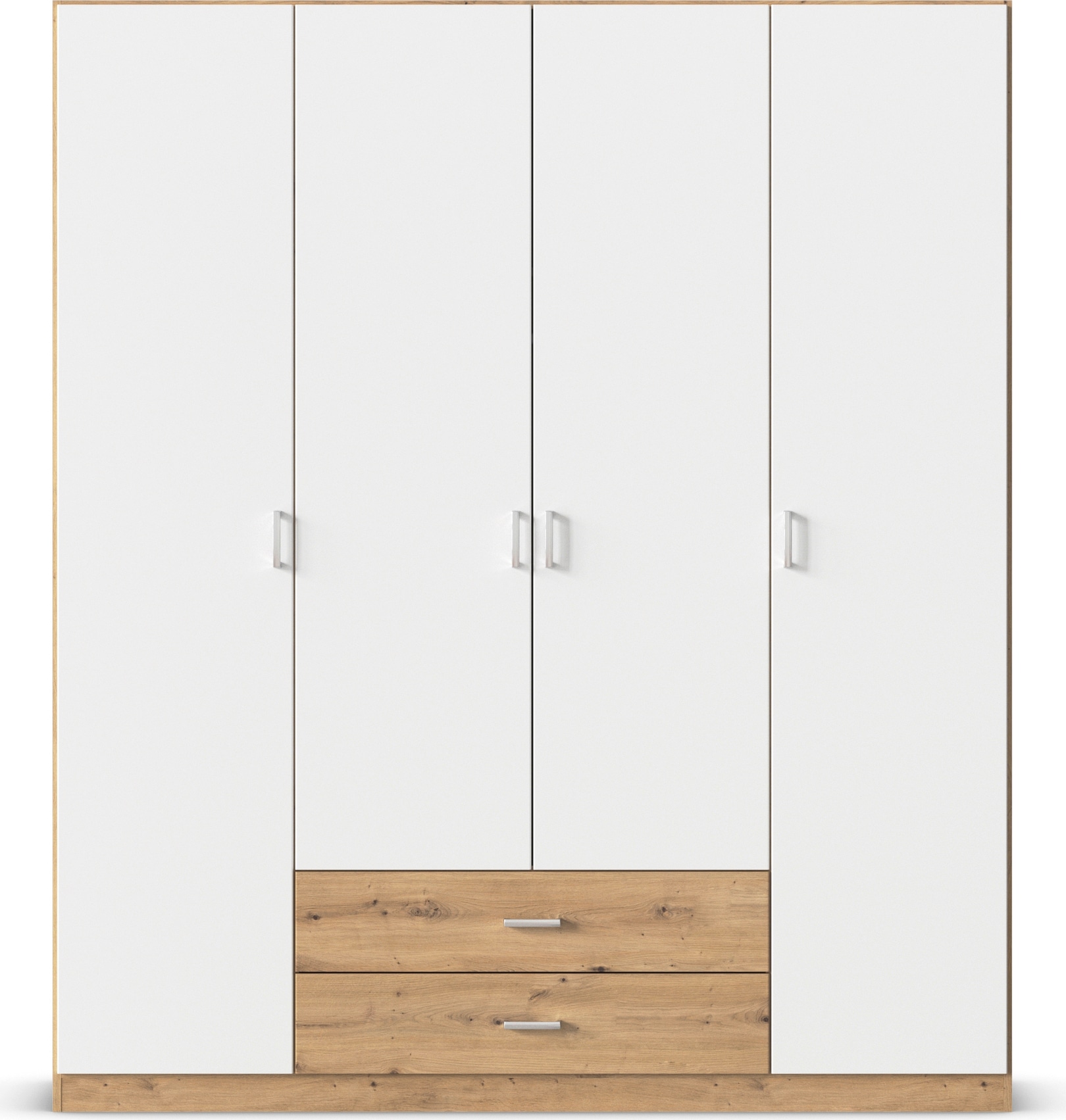 rauch Drehtürenschrank »Kleiderschrank Schrank Garderobe Wäscheschrank GAMMA in 3 Breiten«, mit 6 Schubladen, in schlichtem Design TOPSELLER MADE IN GERMANY