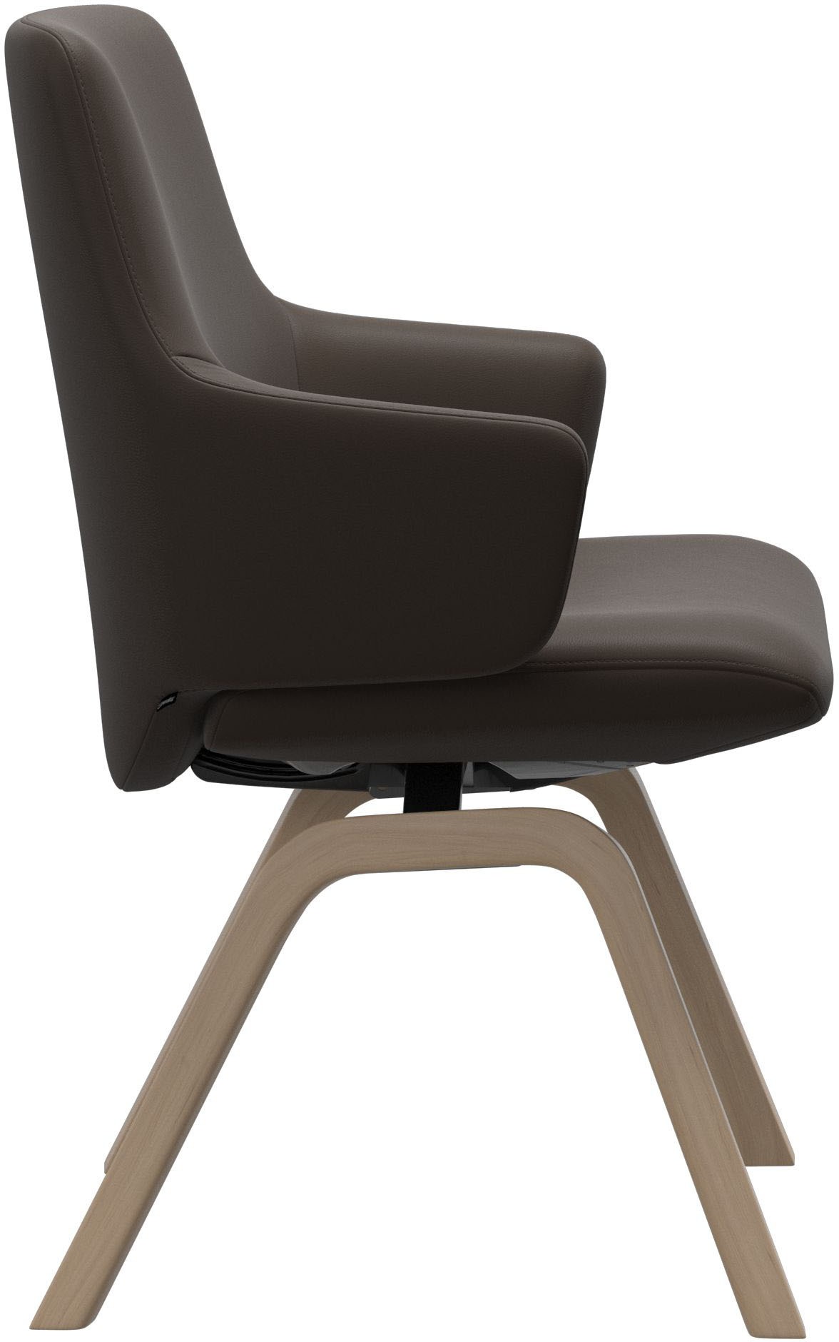 Stressless® Polsterstuhl »Laurel«, Leder BATICK, Low Back mit Armlehne, Größe L, mit schräggestellten Beinen in Eiche