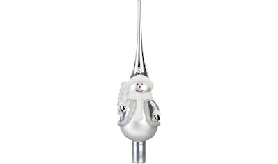 Christbaumspitze »Frosty Silver, Weihnachtsdeko, Christbaumschmuck«, (1 tlg.)