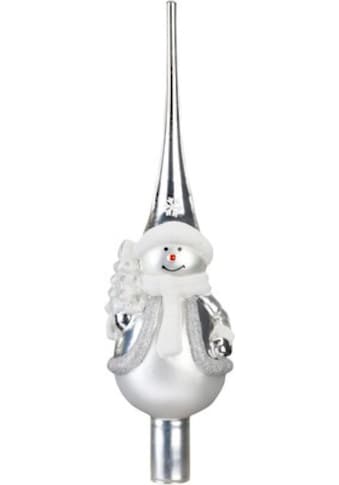 Christbaumspitze »Frosty Silver, Weihnachtsdeko, Christbaumschmuck«, (1 tlg.)