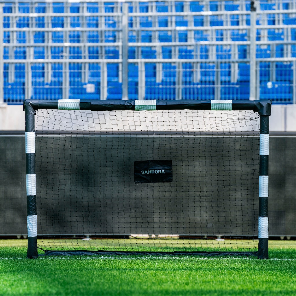 SANDORA Fußballtor »Hattrick M«, Ron-Robert Zieler Edition, 180x120x60, schwarz/weiß