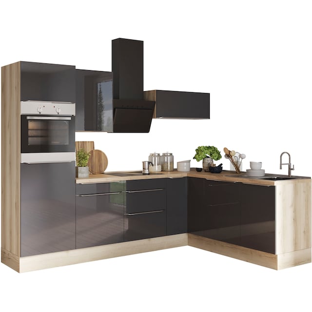 OPTIFIT Winkelküche »Aken«, ohne E-Geräte, Stellbreite 200 x 270 cm  bestellen | BAUR