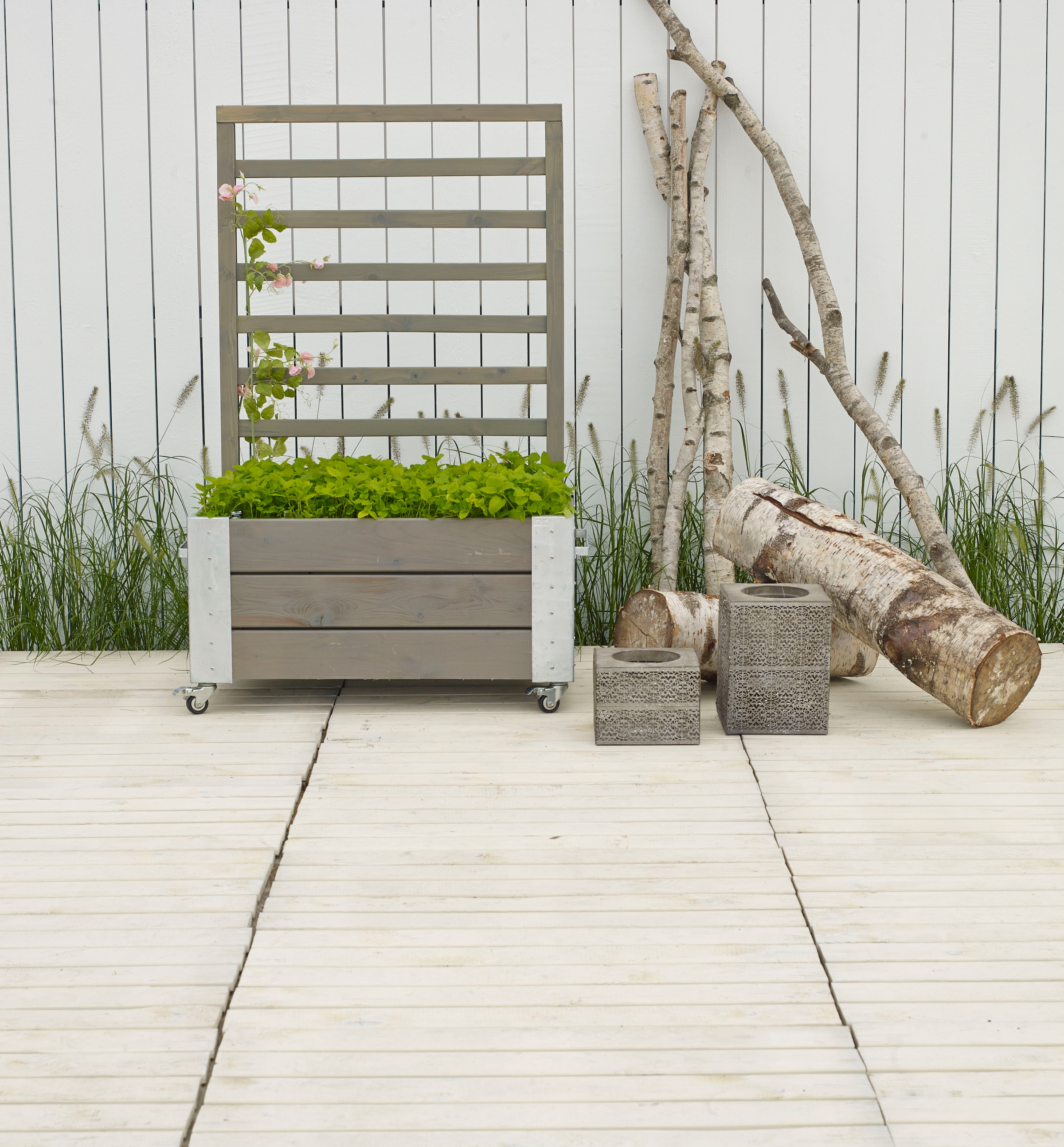 PLUS Blumenkasten »Cubic« mit Spalier, BxTxH: 50x87x130 cm