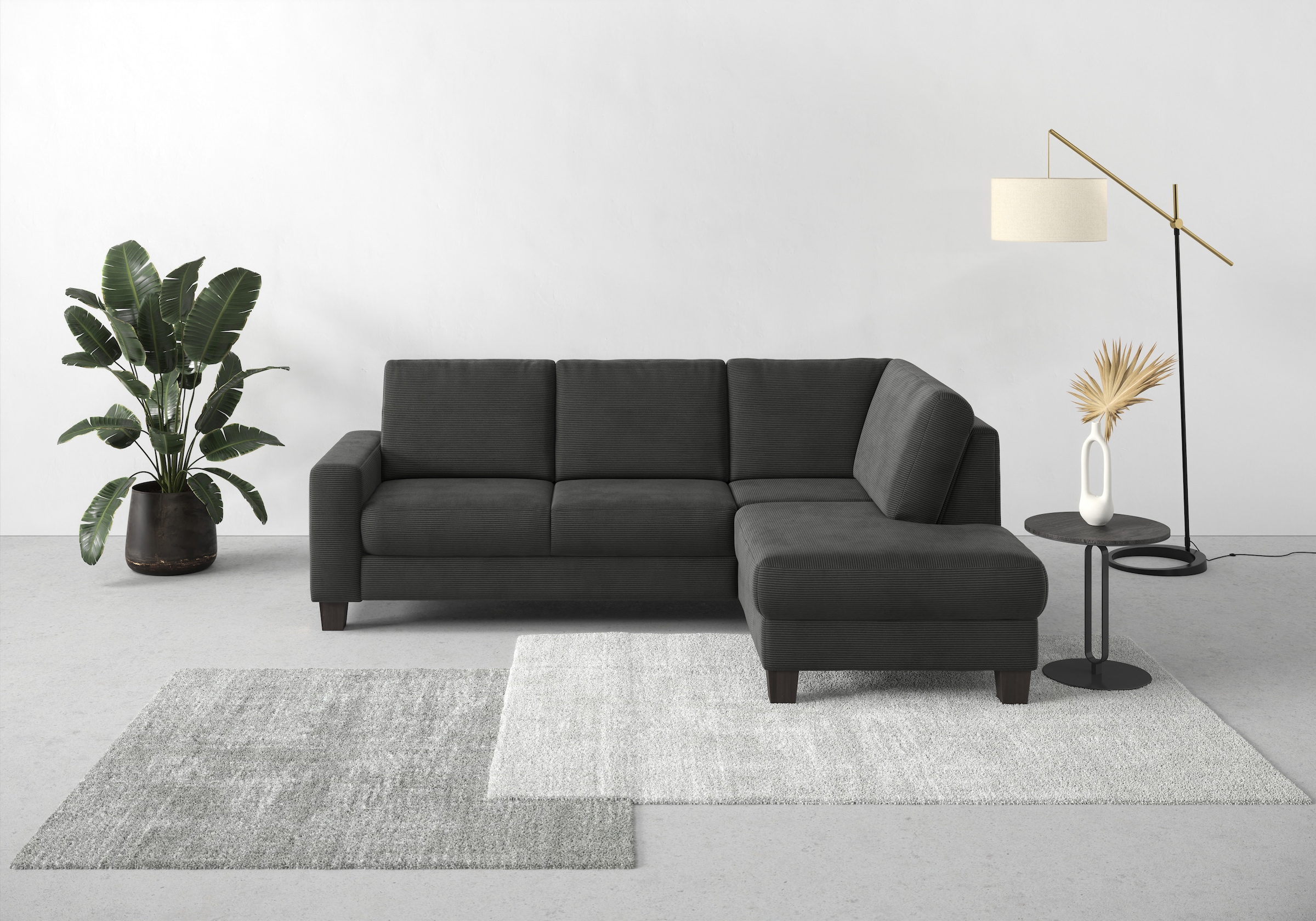 Home affaire Ecksofa "Summer L-Form", mit Ottomane, mit oder ohne Bettfunkt günstig online kaufen