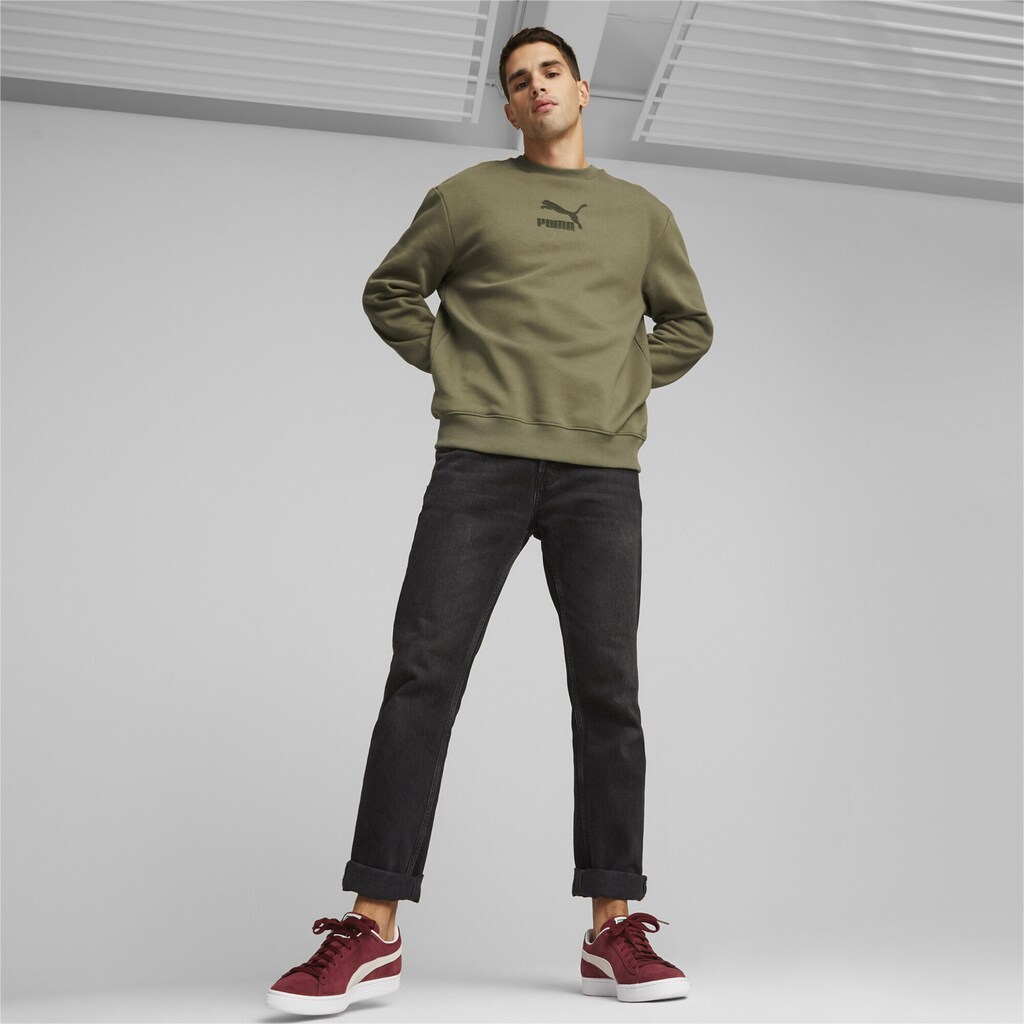 PUMA Sweater »Classics Elevated Rundhals-Sweatshirt für Herren«