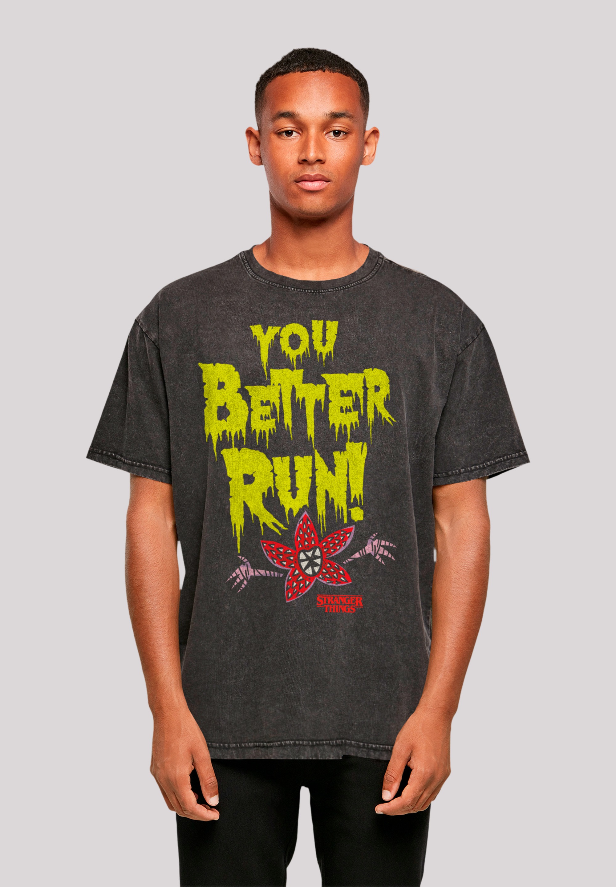 F4NT4STIC T-Shirt »Stranger Things You Better Run Netflix TV Series«, Premium Qualität