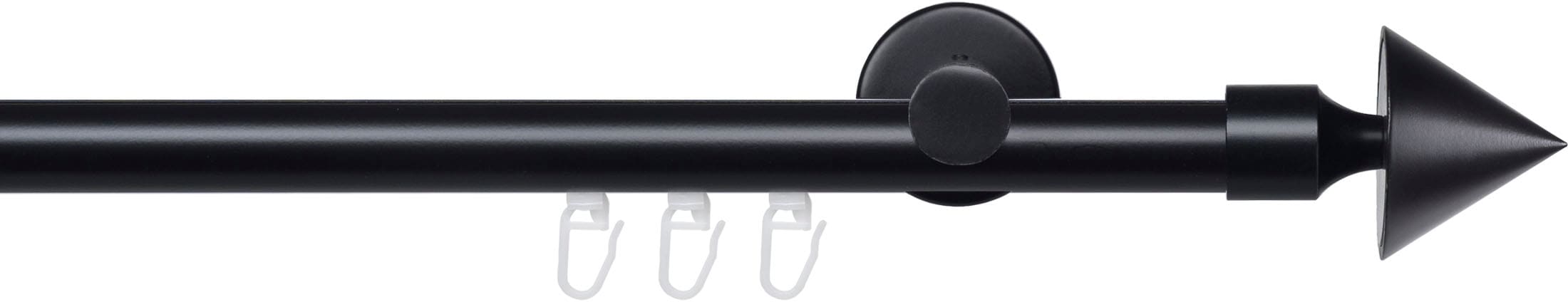Liedeco "Innenlaufgarnitur 20 mm Blues Kegel" Ø 2 mm 1 läufig-läufig Fixmaß Gardinenstange Komplett