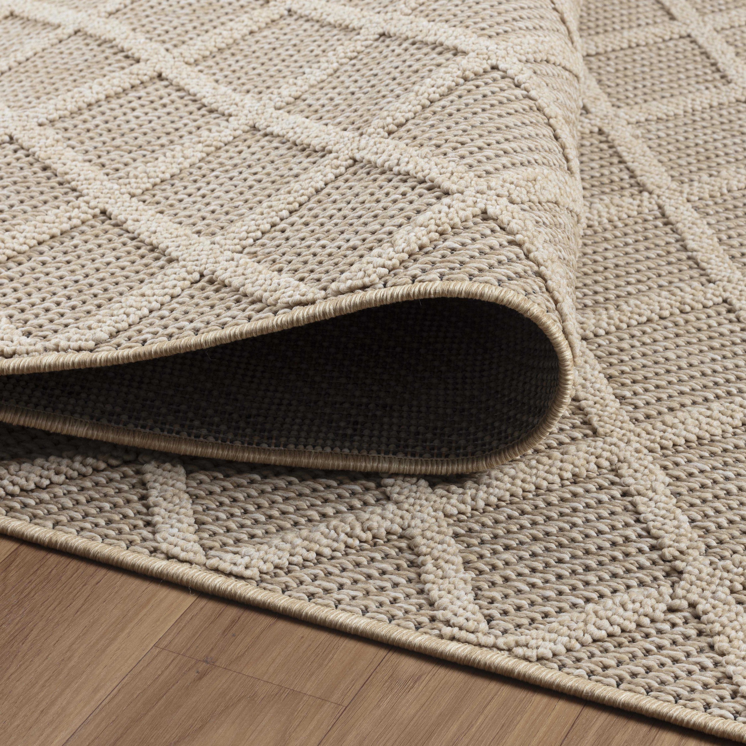 Outdoorteppich AYYILDIZ TEPPICHE "PATARA 4953", beige, B:80cm H:8mm L:250cm, Polypropylen, Teppiche, Outdoorteppich, Läufer / Pflegeleicht / Strapazierfähig / In- und Outdoor geeignet 2