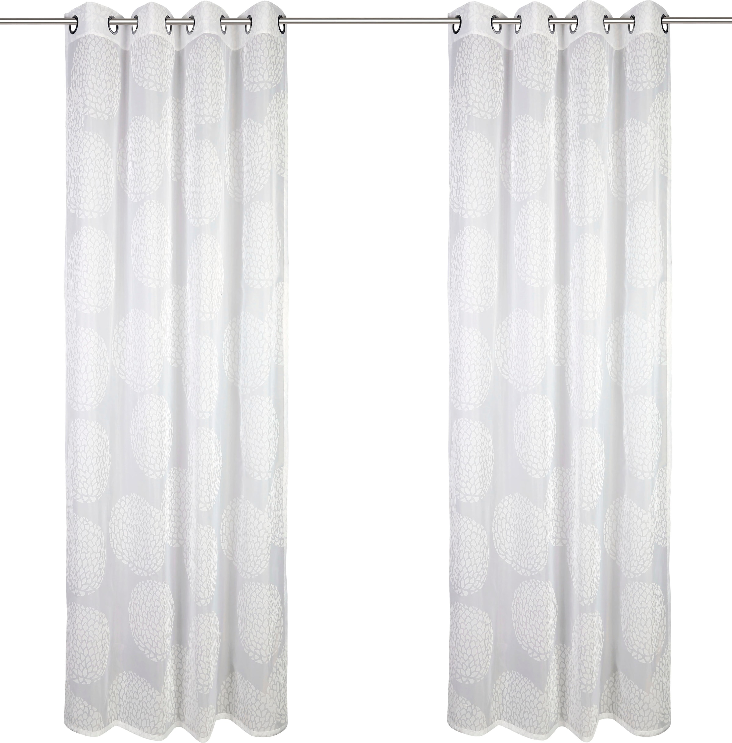 my home Gardine »BELEM«, (1 St.), 1 Schal, Polyester, Kreise