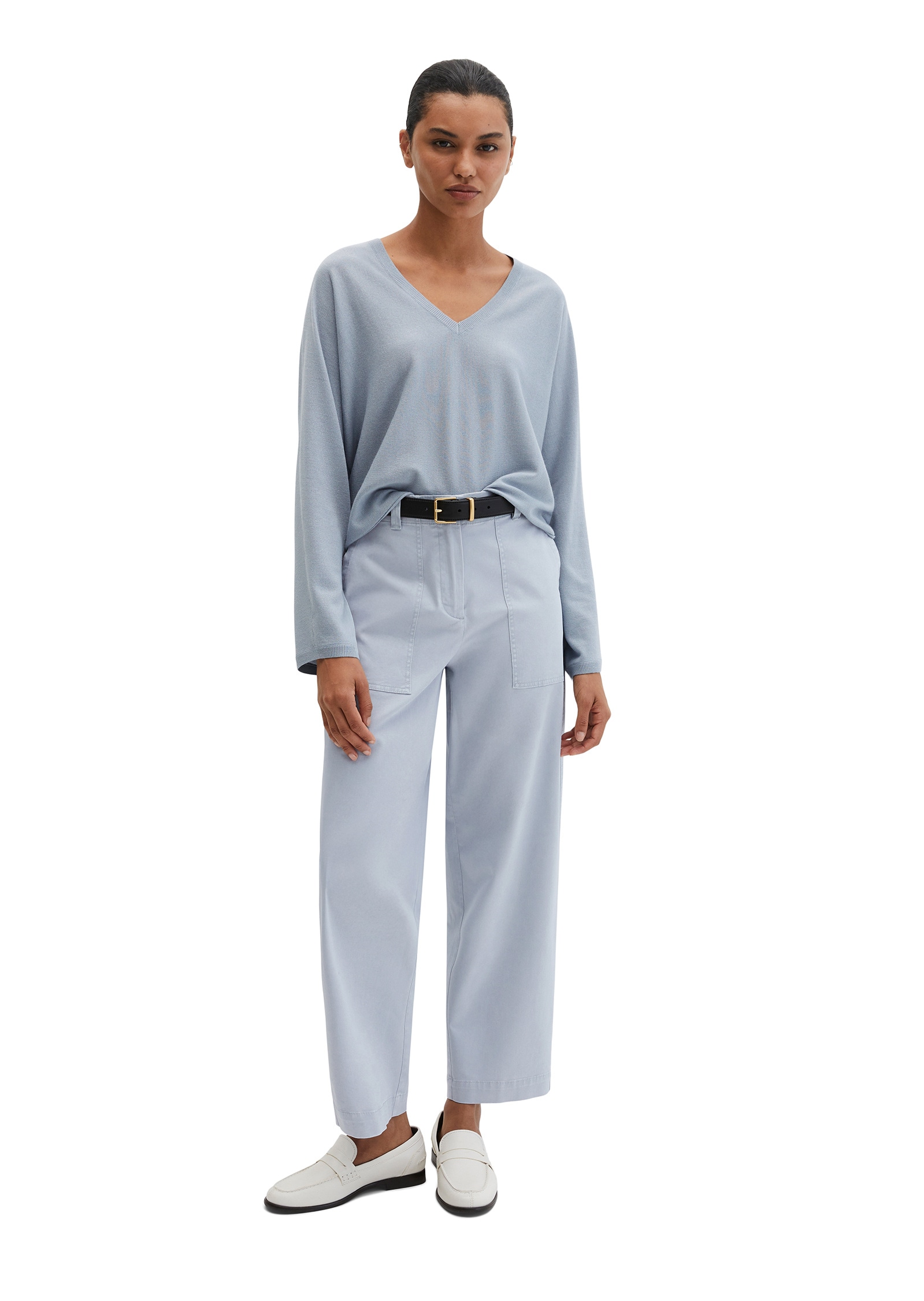 Marc O'Polo Strickpullover »aus Merinowolle-Viskose-Mix«