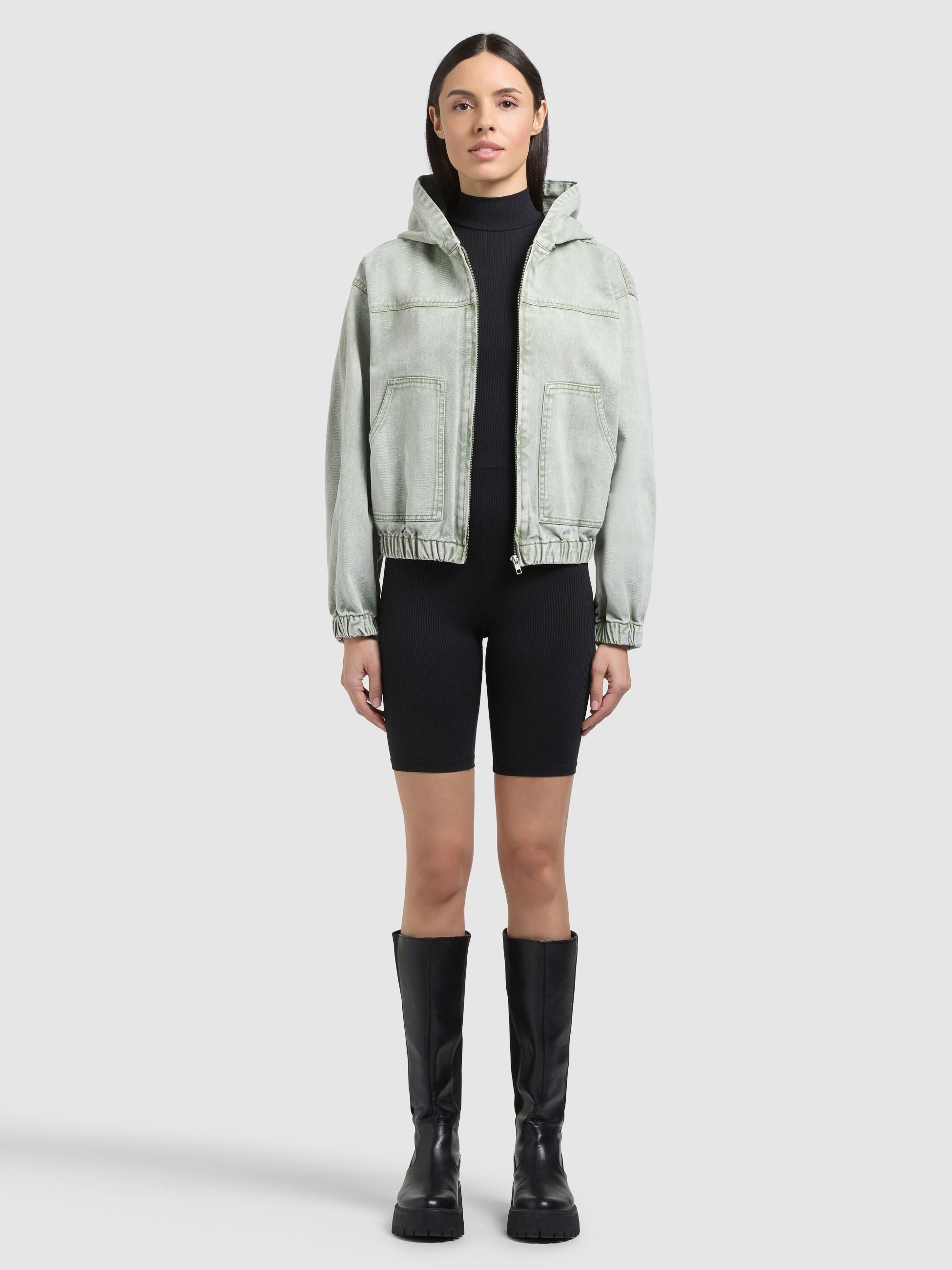 khujo Jeansjacke »GRETEL« mit Kapuze
