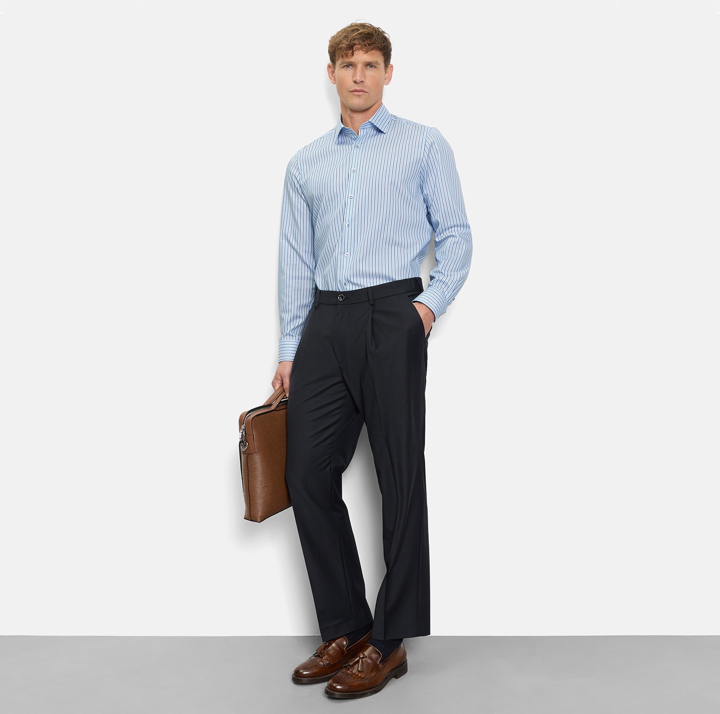 OLYMP Langarmhemd »Level 5« Body fit, Kentkragen, Businesshemd