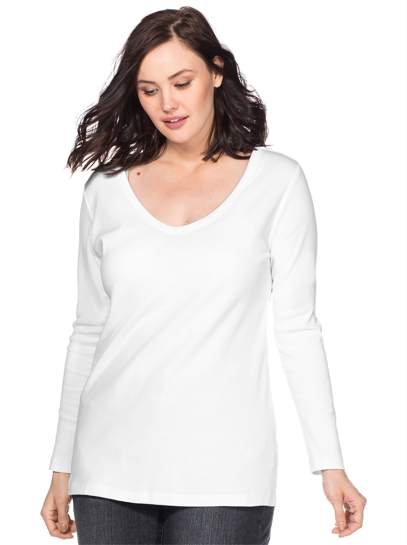 Sheego Langarmshirt "Langarmshirt", (1 tlg.) günstig online kaufen