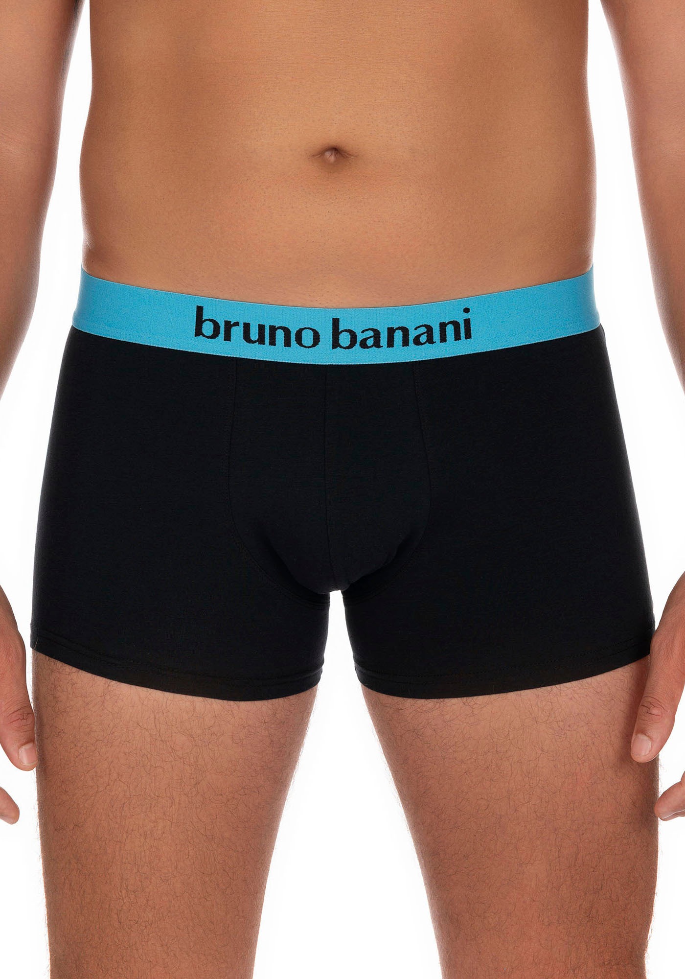 Bruno Banani Boxer »Flowing«, (2er Pack), mit kontrastreichem Logobund