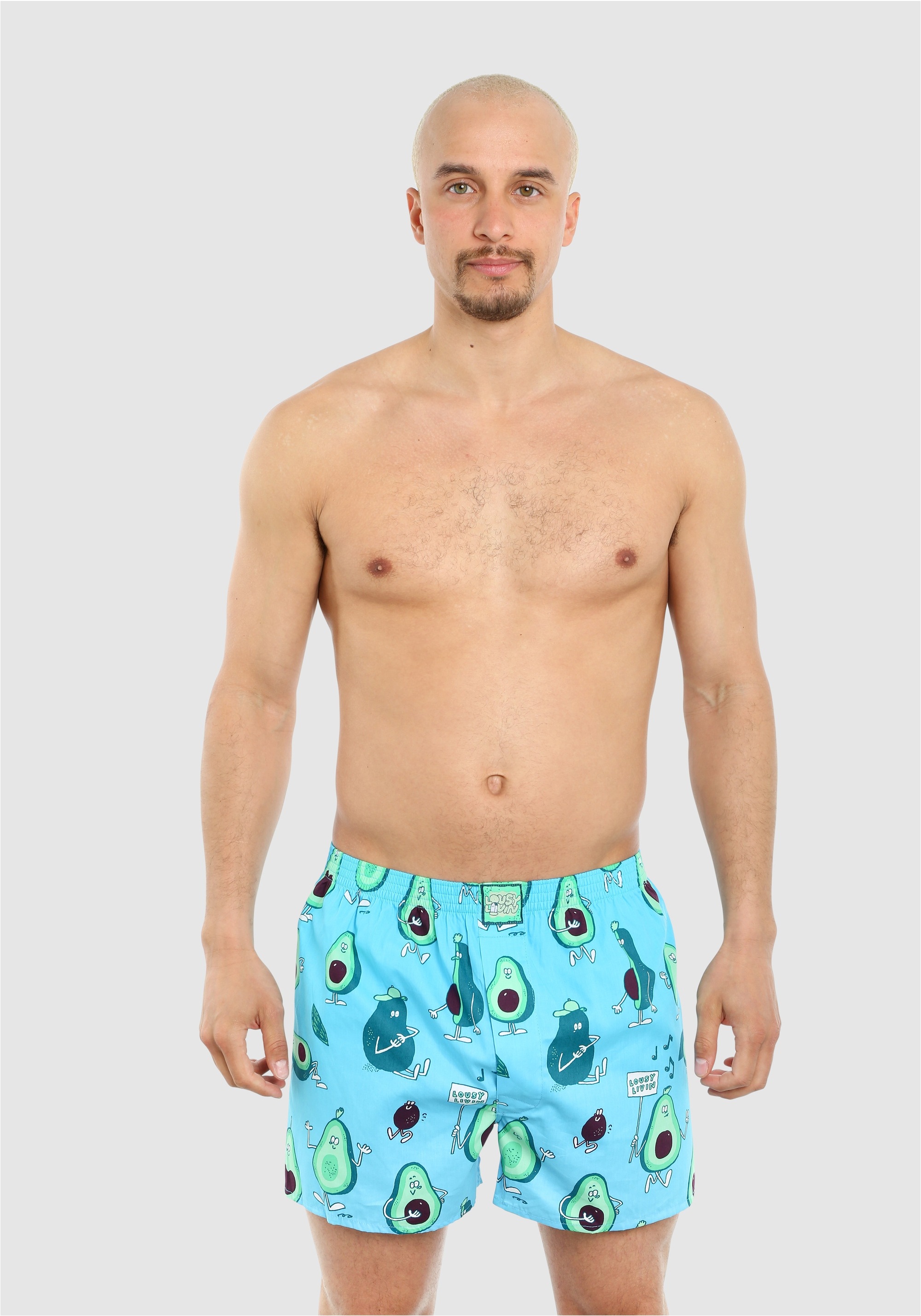 Lousy Livin Boxershorts »2 Pack Avocado & Broccoli« 2 Stk. tlg., Locker geschnitten