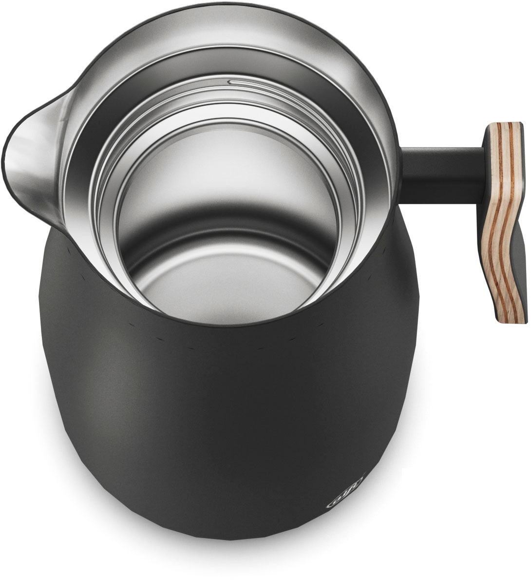 Alfi Isolierkanne »STUDIO ALLURE, aus doppelwandigem Edelstahl«, 1 l, (1 St.), 12h heiß & 24h kalt, ergonomischer Griff, große Öffnung