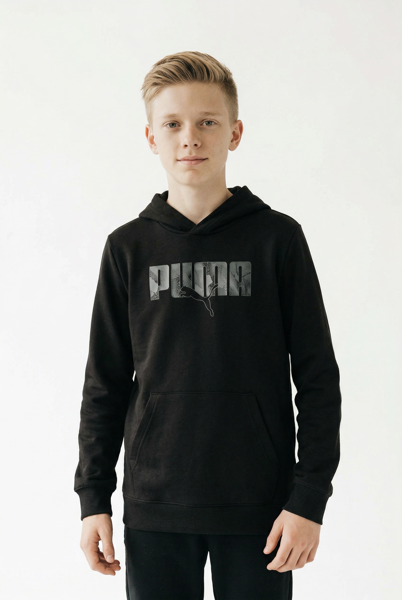 PUMA Kapuzensweatshirt "ESS LOGO LAB STORY 2 HOODIE TR B", für Jugendliche, mit Kapuze, mit Kängurutasche, Regular Fit