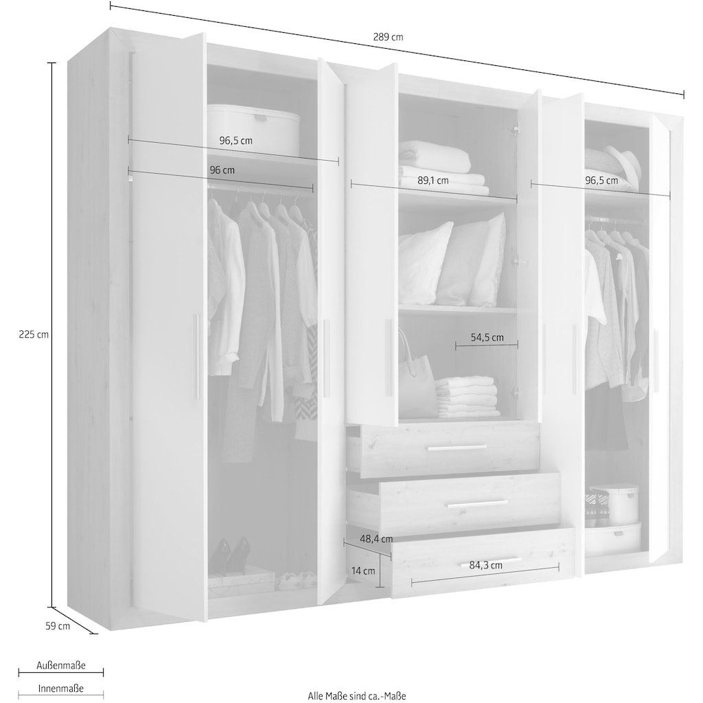 Schlafkontor Drehtürenschrank »Fernando«