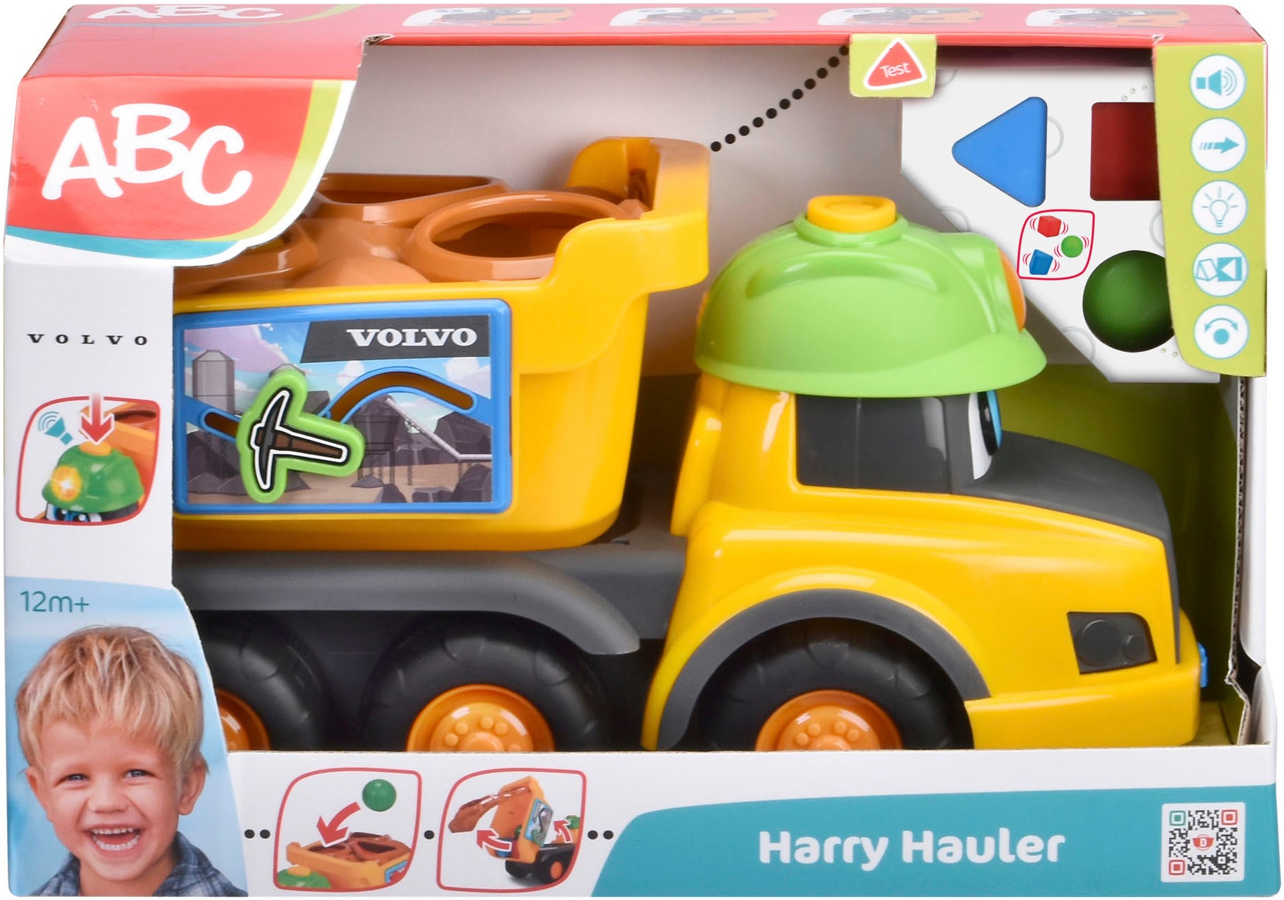 Dickie Toys Steckspielzeug »ABC Harry Hauler Sortierfahrzeug«, mit Licht- und Soundeffekt