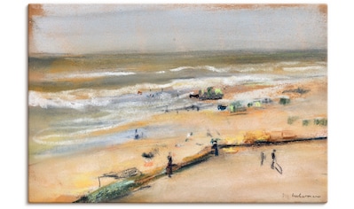 Wandbild »Blick von der Düne aufs Meer, Nordwijk«, Strandbilder, (1 St.)