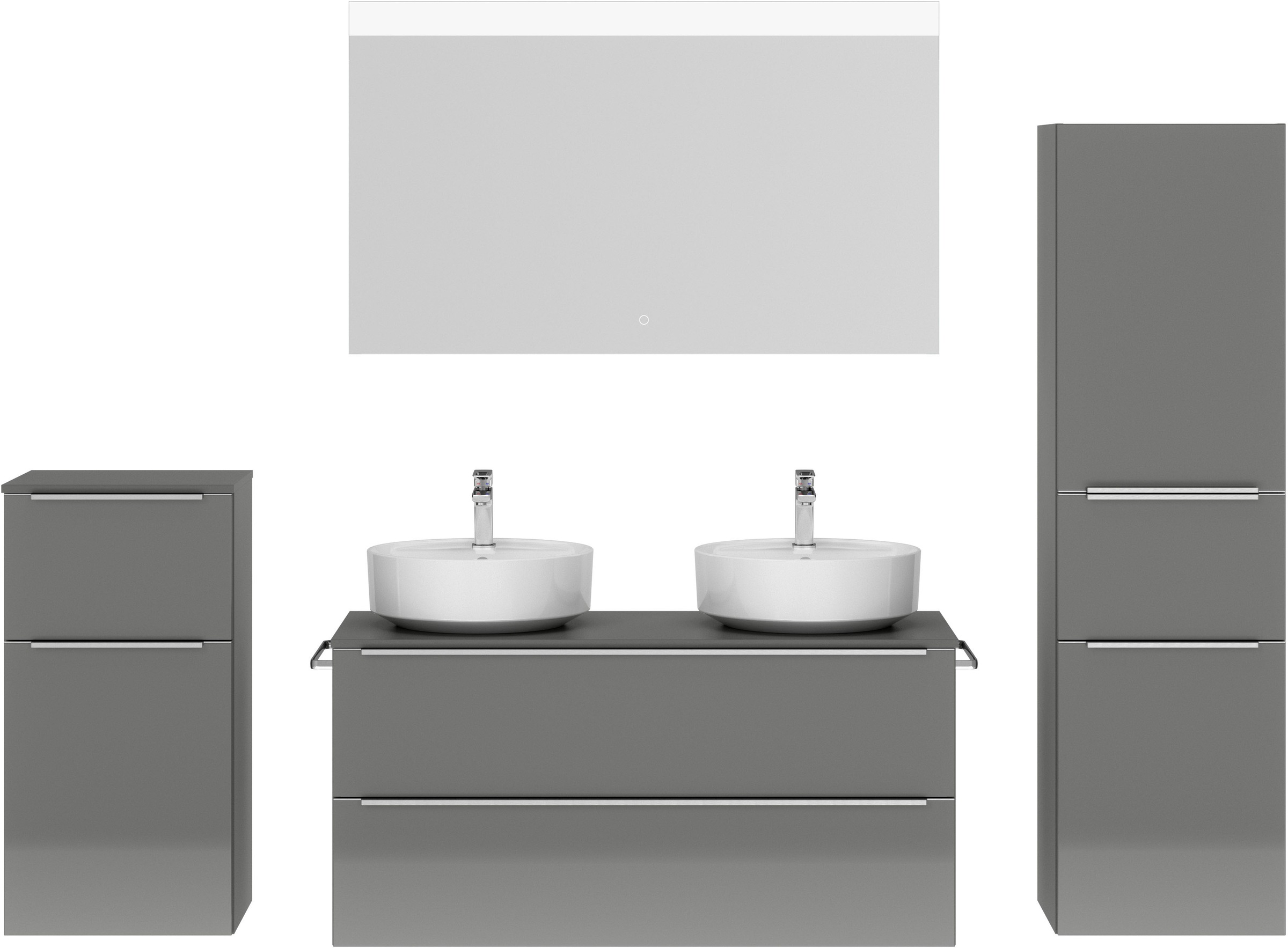 nobilia Badmöbel-Set "Alvene" vormontiert, mit Soft-Close, 4 Stk. tlg. günstig online kaufen