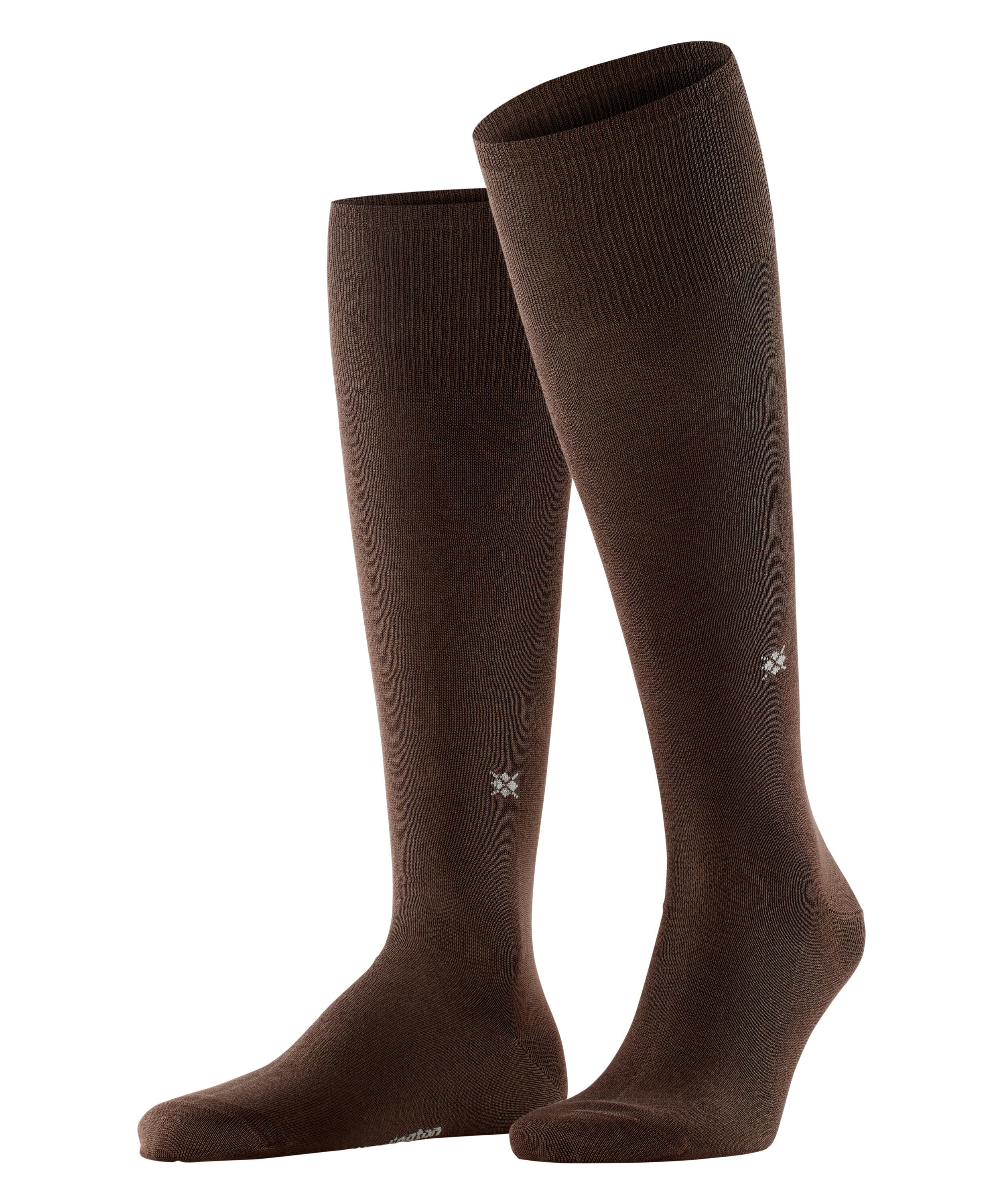Burlington Kniestrümpfe "Dublin" Einheitsgröße 40-46, unifarben, eingestricktes Logo