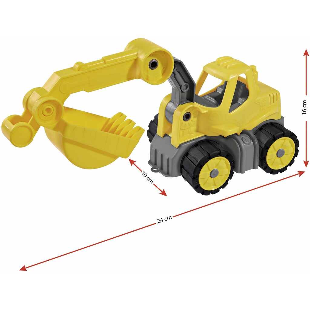 BIG Spielzeug-Baumaschine »Power-Worker Mini«, (Set, bestehend aus Kipper und Bagger)