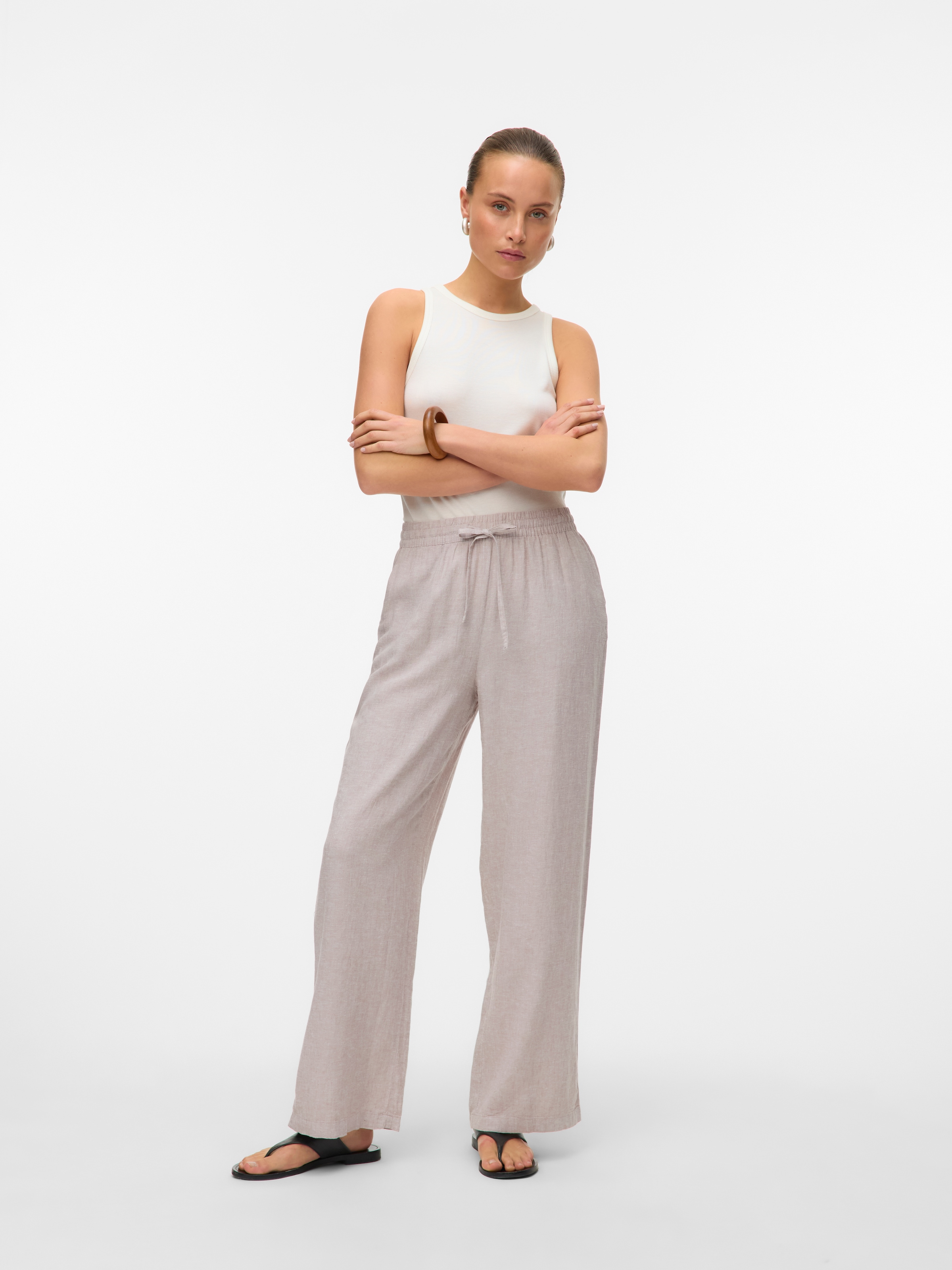 Vero Moda Schlupfhose »VMLINN LINEN PANTS WVN NOOS«, Sommerhose