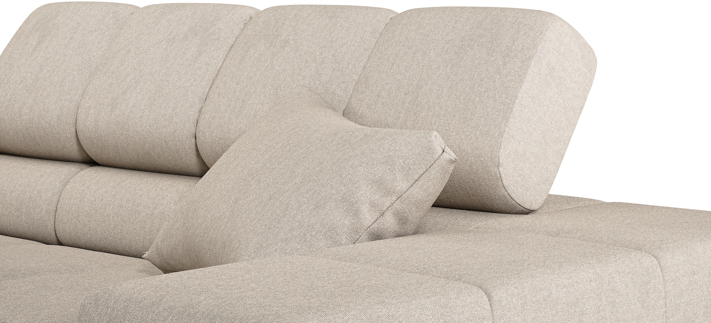 INOSIGN Ecksofa »Ancona incl. Kopfteilverstellung, OTTOs Choice, Breite 319cm, L-Form«, wahlweise motorische Sitztiefenverstellung, auch in Cord + Easy Care