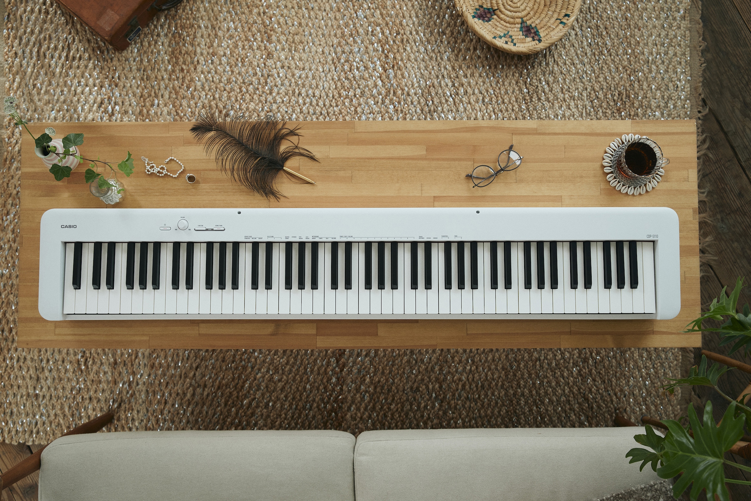 CASIO Digitalpiano »CDP-S110WE«, mit Pedal