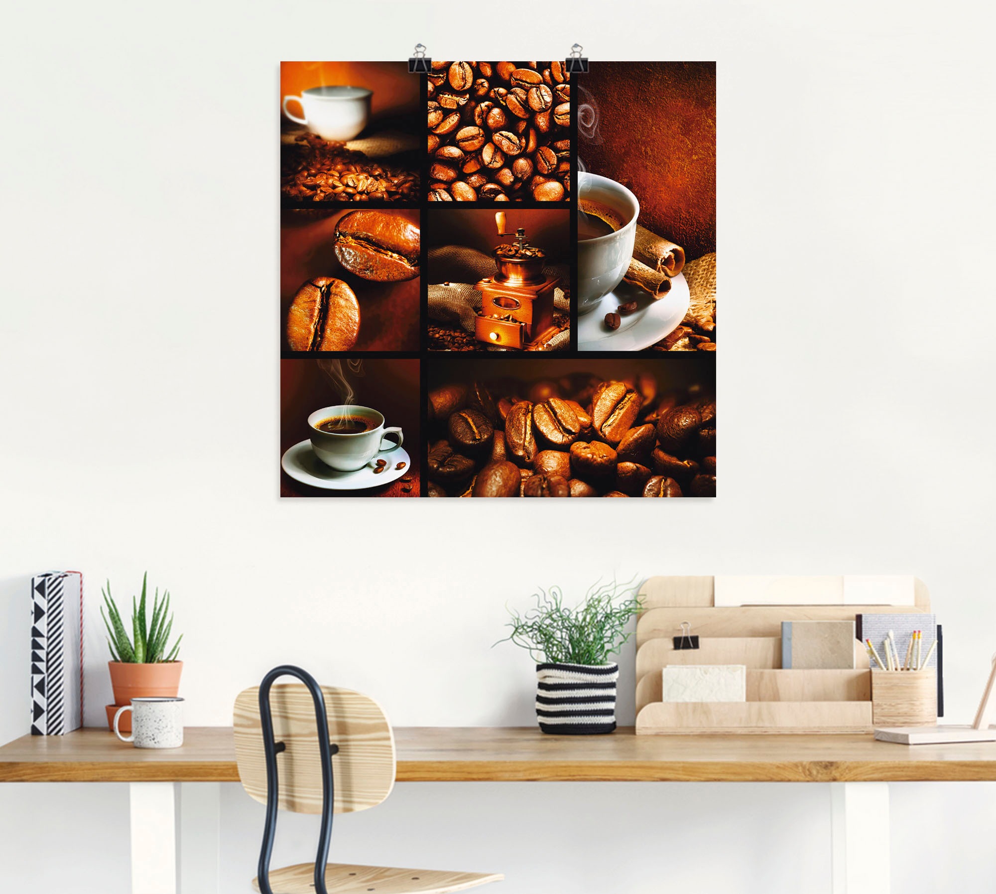 Artland Wandbild »Kaffee Collage«, Getränke, (1 St.), als Leinwandbild, Poster, Wandaufkleber in verschied. Größen