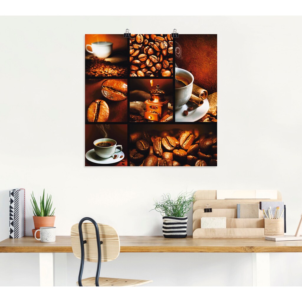 Artland Wandbild »Kaffee Collage«, Getränke, (1 St.)