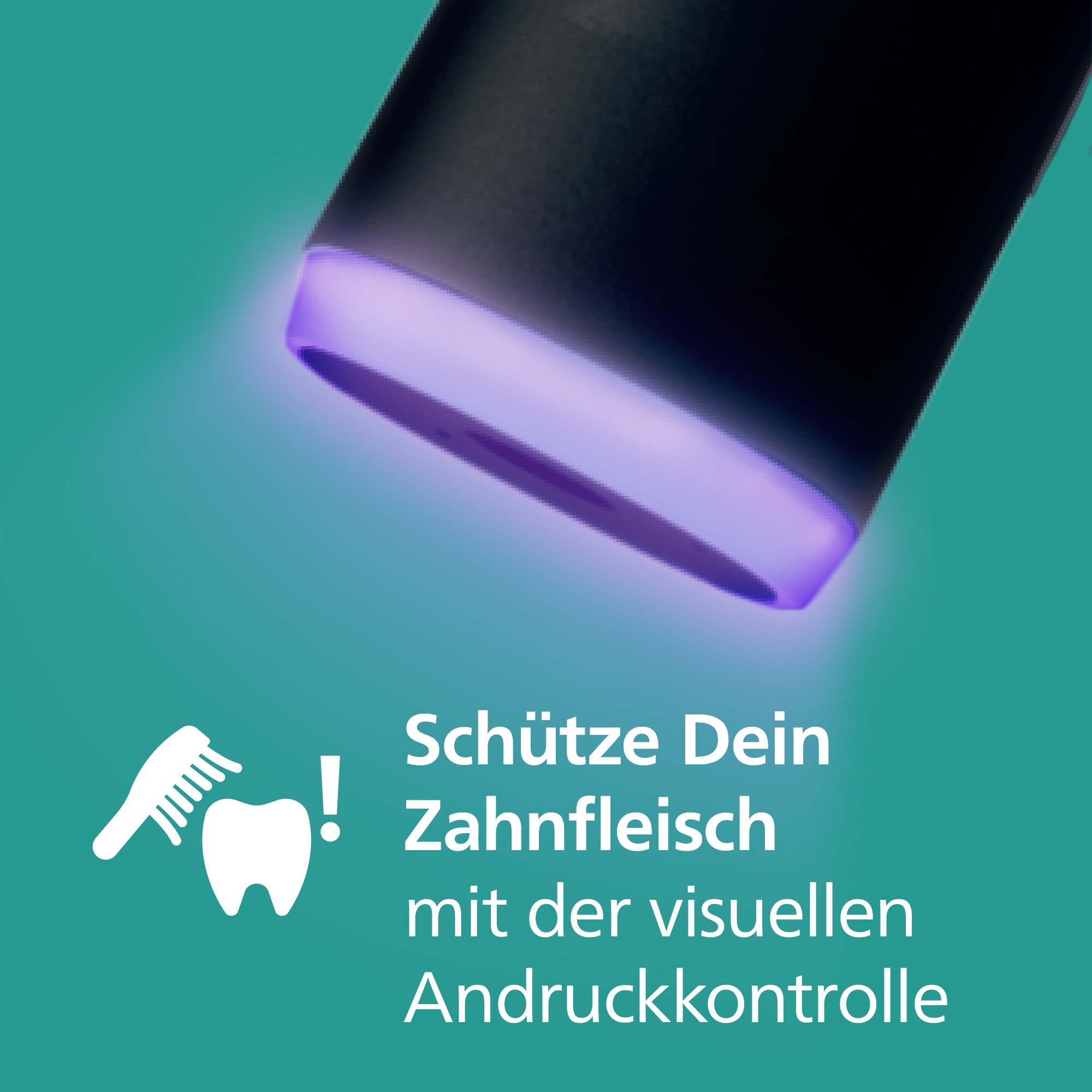 Philips Sonicare Elektrische Zahnbürste »Series 6500 HX7419/01«, 2 St. Aufsteckbürsten, mit Andruckkontrolle, 3 Intensitätsstufen, inkl. Ladegerät, Reiseetui