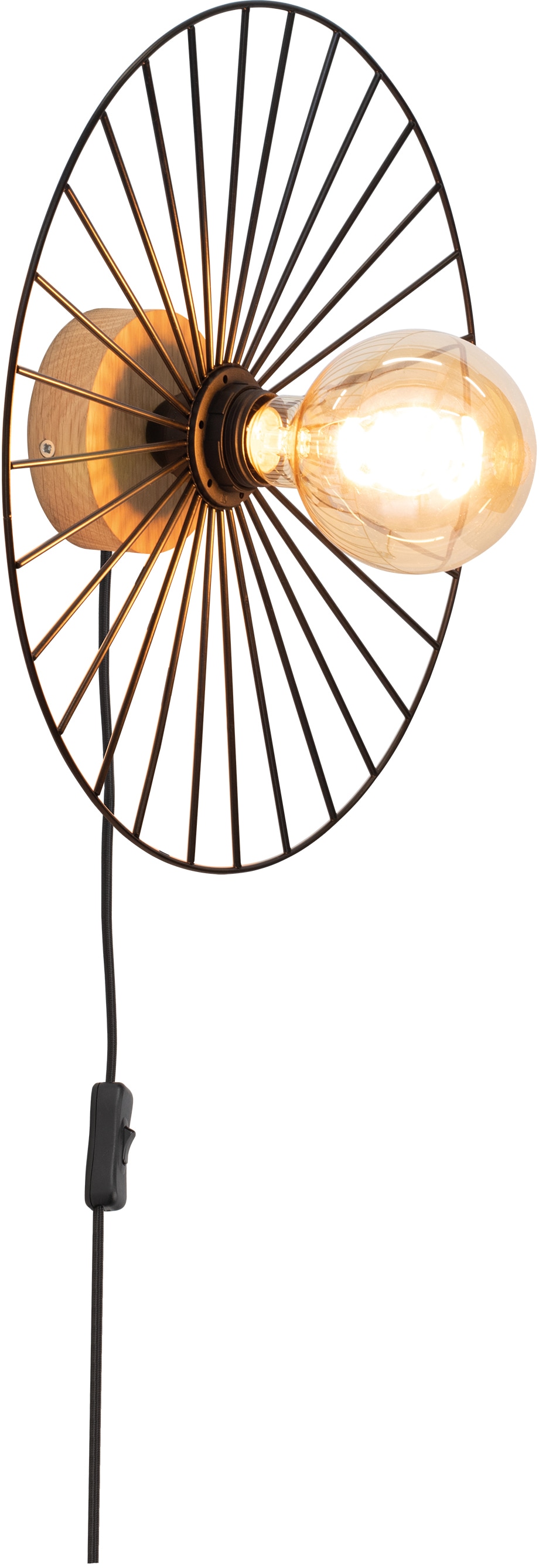 BRITOP LIGHTING Wandleuchte »Antonella«, 1 flammig, Leuchtmittel E27 | ohne Leuchtmittel-Leuchtmittel wechselbar, Dekorative Leuchte aus Metall, passende LM E27 / exkl., Made in Europe
