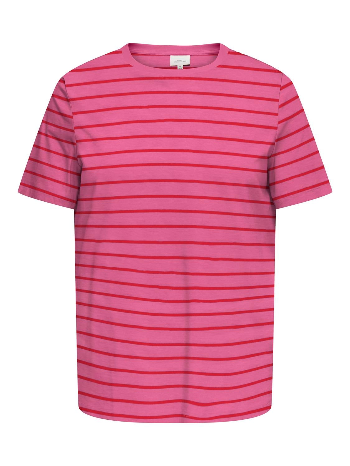ONLY CARMAKOMA Rundhalsshirt »CARBLOOM LIFE S/S TOP JRS«