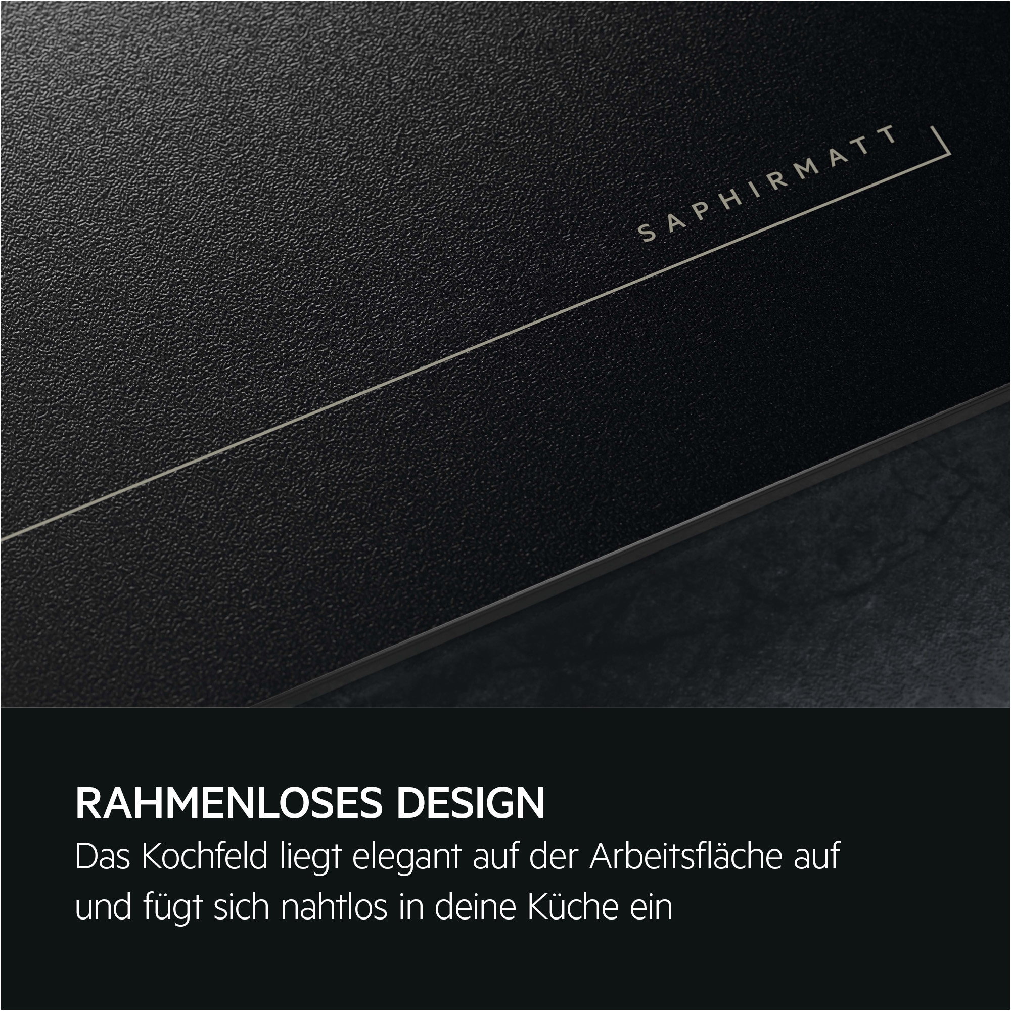 AEG Kochfeld mit Dunstabzug »TH84CB0BSZ« SaphirMatt® - 10× kratzresistenter & Anti Fingerprint, Made in Germany