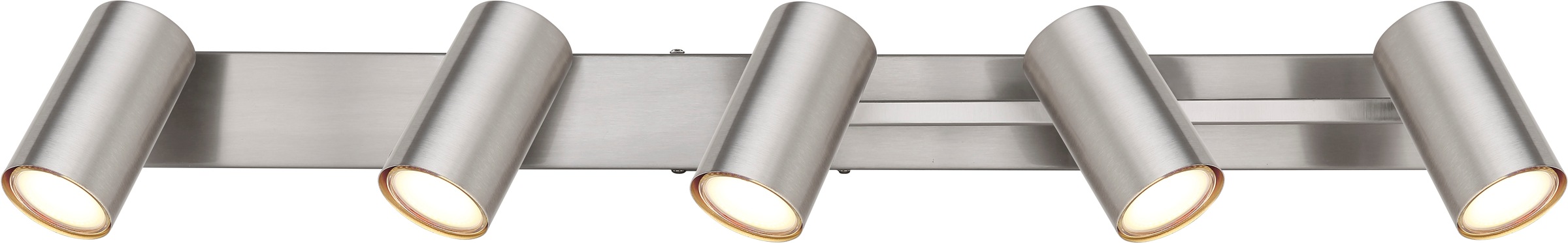 GLOBO LIGHTING Deckenspot »ROBBY« GU10 1 Stk. Strahler Nickel/Chrom, schwenkbar, GU10