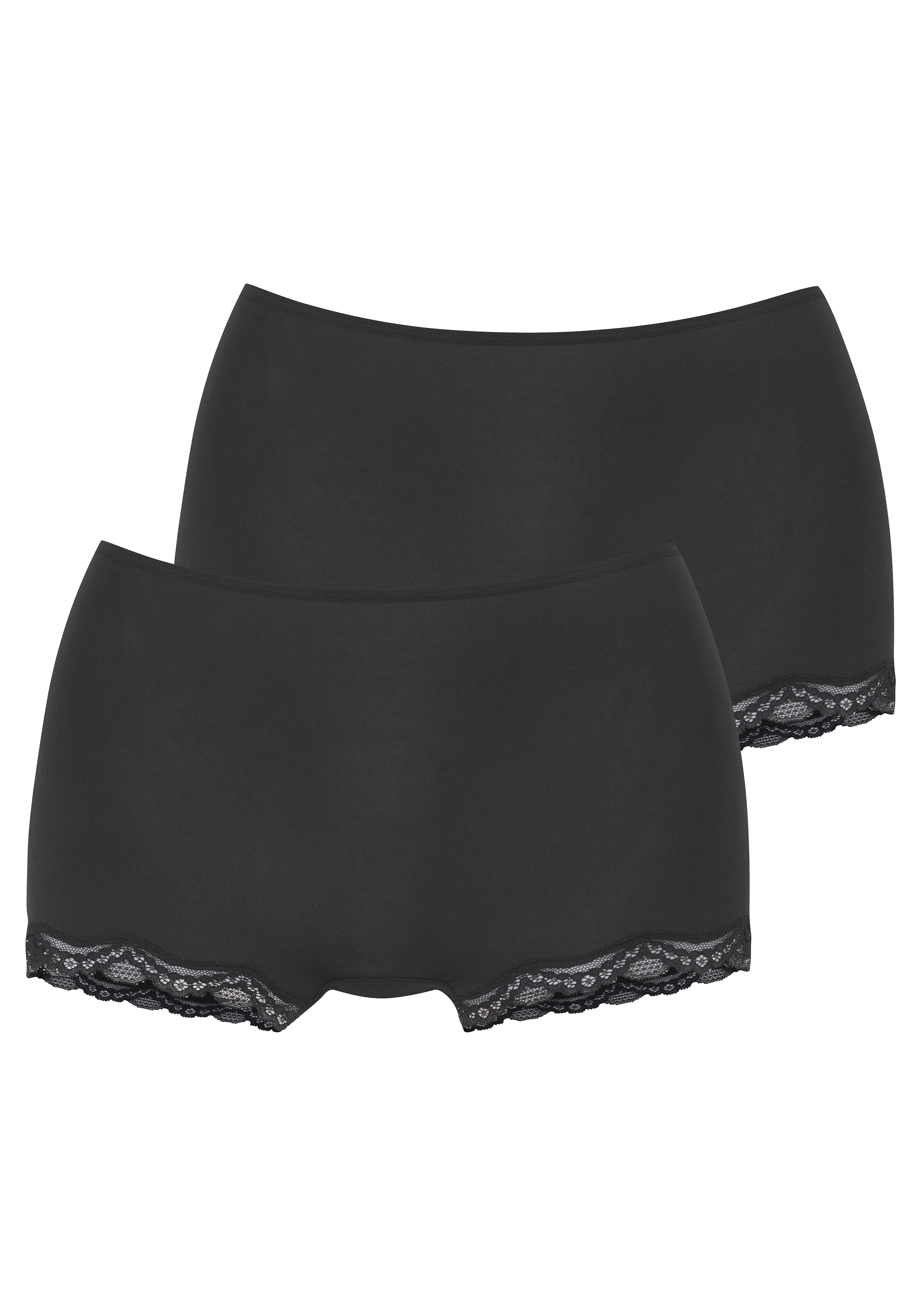 LASCANA Panty 2er-Pack, aus hochwertiger Modal-Qualität mit Spitze